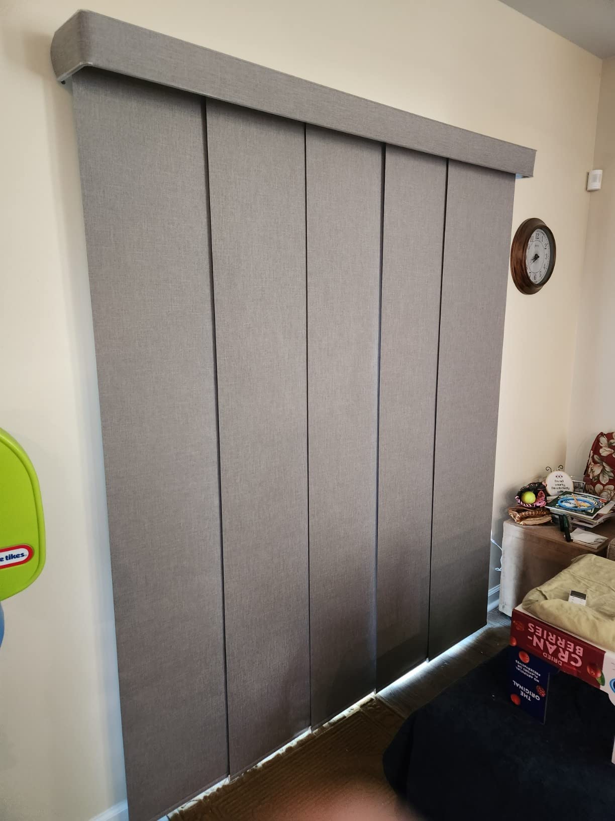 Yoolax Hardwired Smart Sliding Panels, Custom Motorized Panel Track Blinds customer photo 1