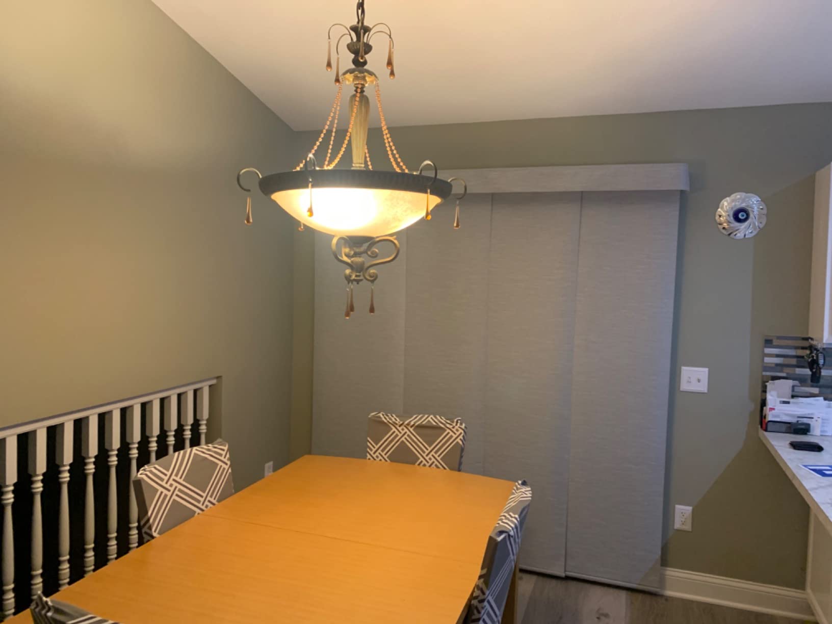 Yoolax Hardwired Smart Sliding Panels, Custom Motorized Panel Track Blinds customer photo 2