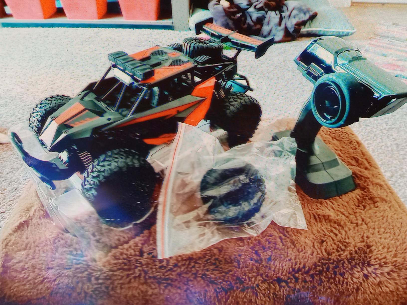 BLUEJAY Remote Control Car, 2.4GHz High Speed 33KM/H RC Cars Toys | 1:12 Monster RC Truck Off Road with LED Headlight and Rechargeable Battery Gifts for Adults Boys 8-12 customer photo 2