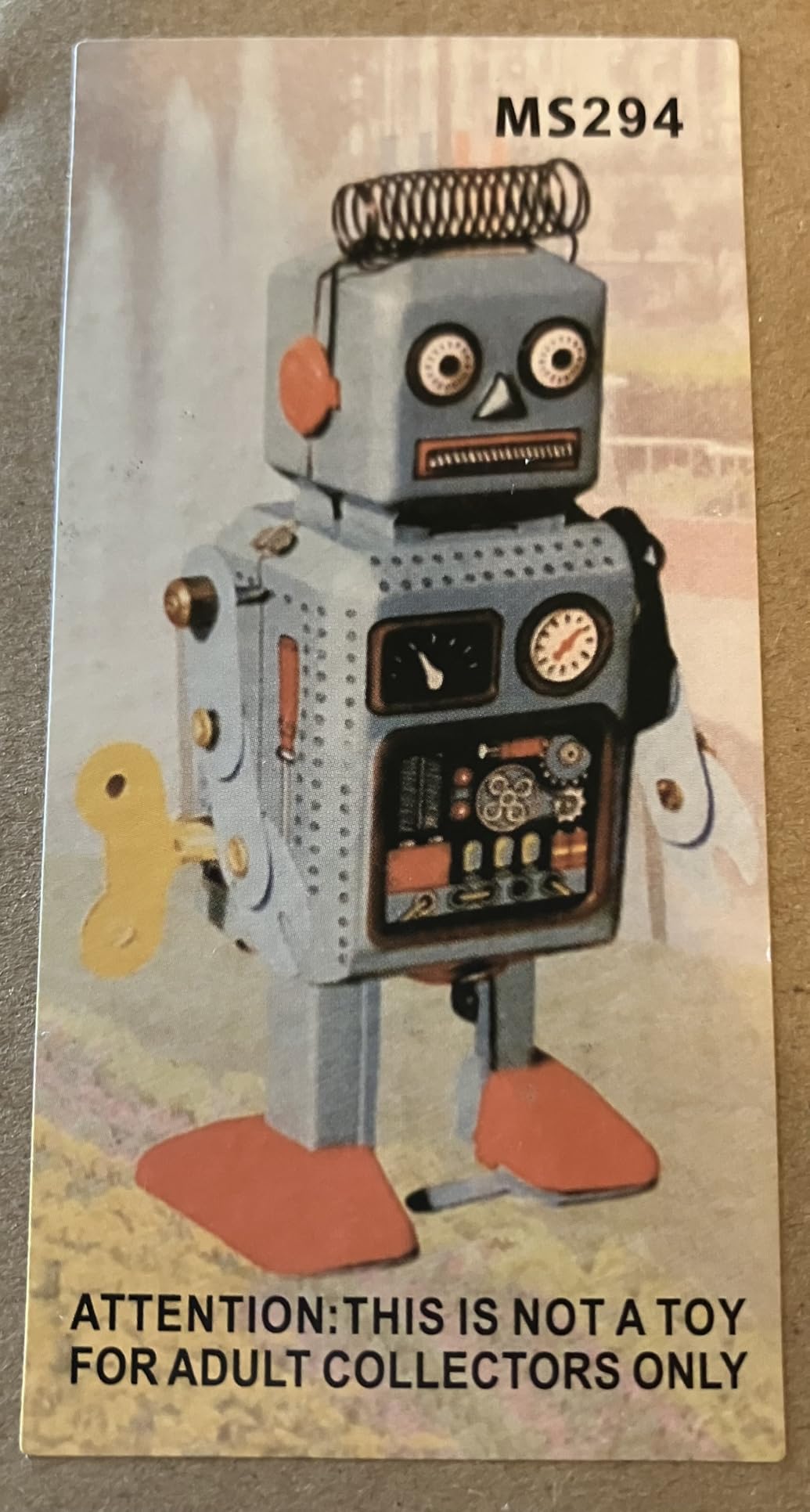 Toyvian Vintage Wind Up Robot, Tin Mechanical Walking Figurine customer photo 1