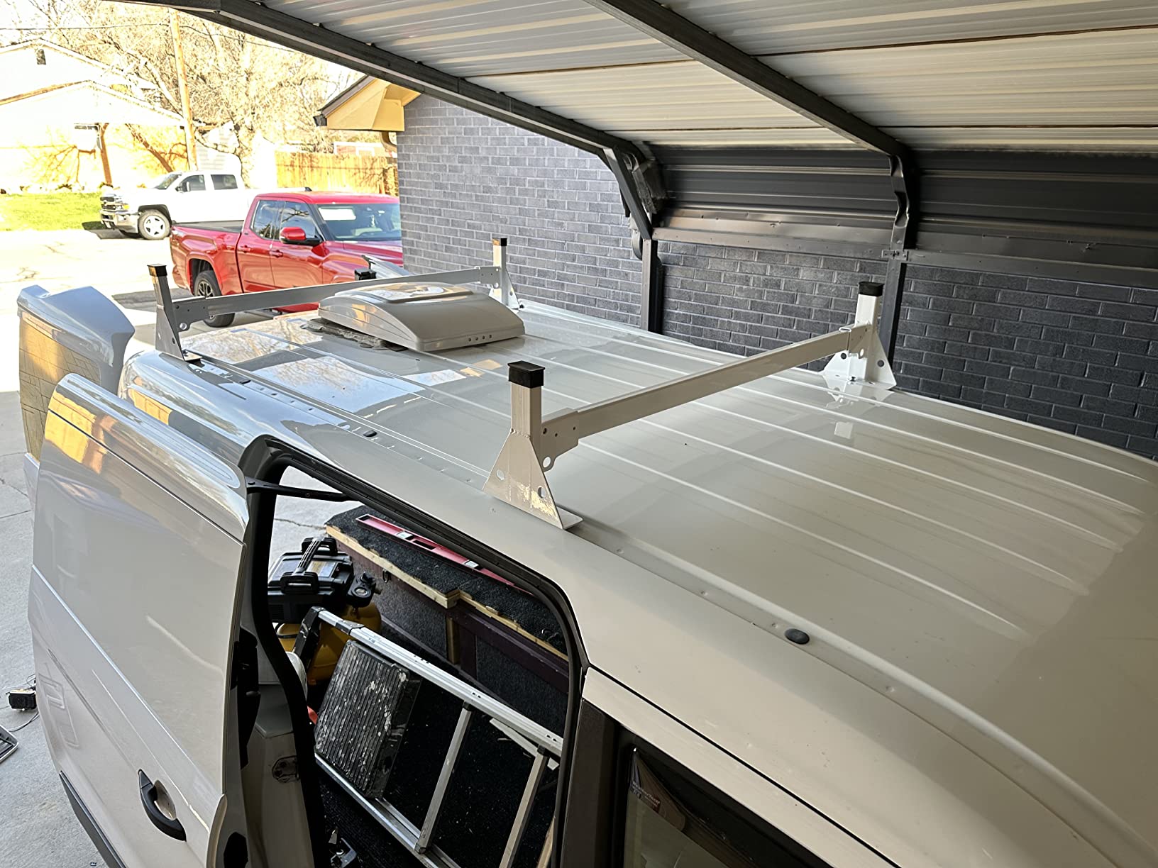MELIPRON Van Roof Ladder Rack Fit for Ford Transit, 800 lbs Capacity customer photo 1