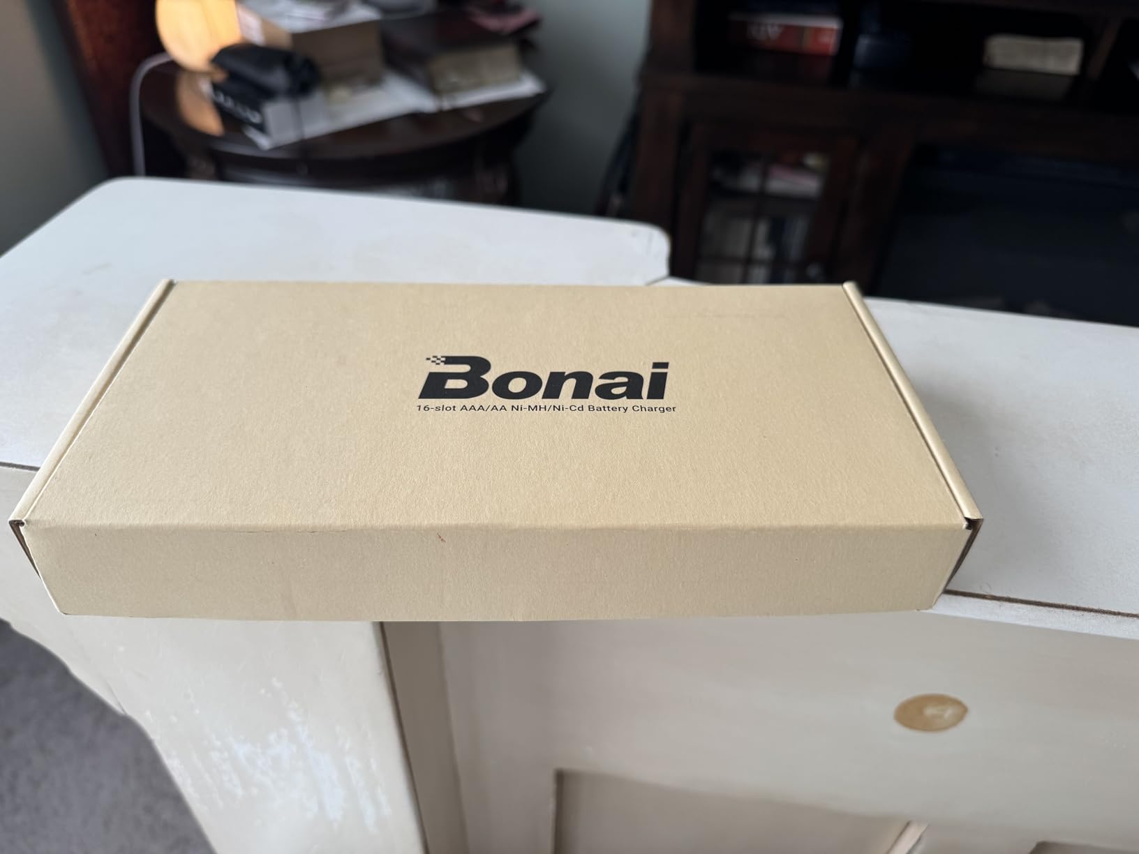 BONAI AA AAA Battery Charger 16 Bay for NiMH Rechargeable Batteries Independent Control with LED Light and Standard American AC Charging Plug, Battery not Included - Black customer photo 1