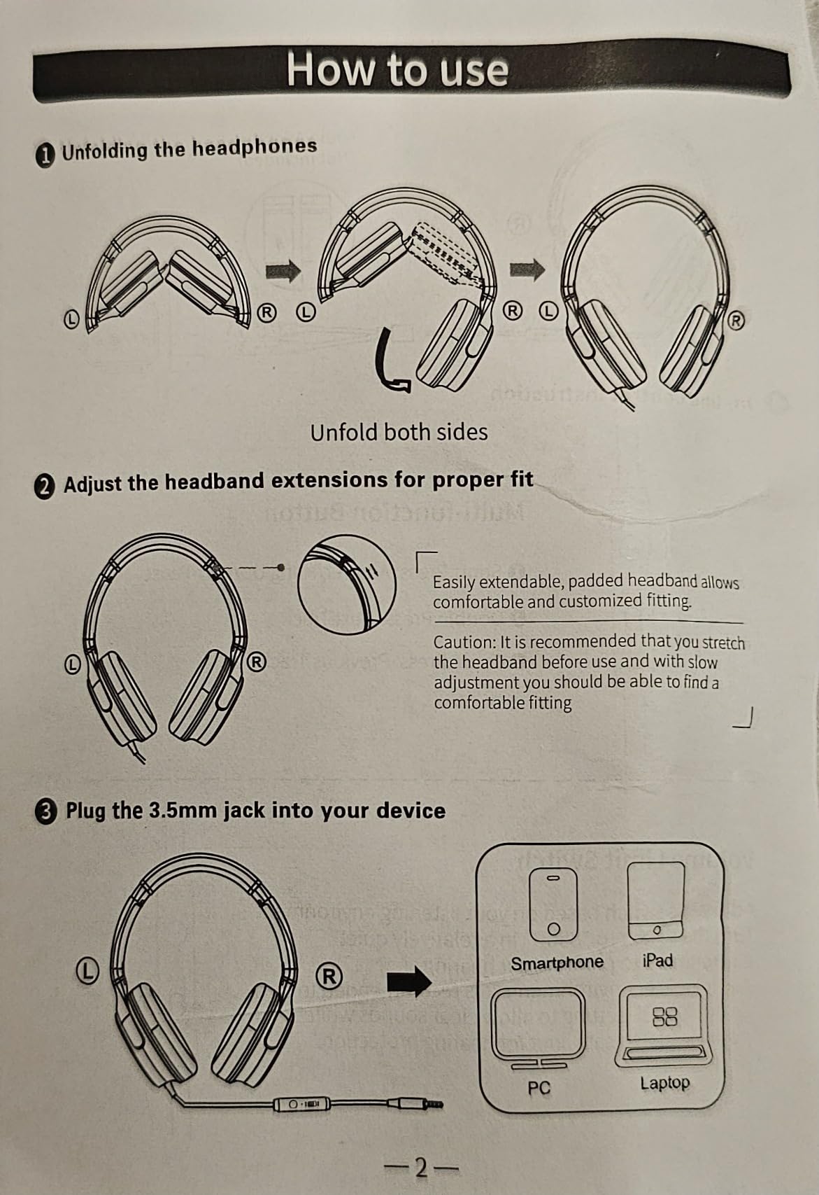 ADOOPE Kids Headphones with Safe 85dB/94dB Volume Limiter for Child/Teens, Foldable HD Stereo Sound Headset for Kindle Kids/fire Tablet/iPad/Laptop, Headphones with Microphone customer photo 1