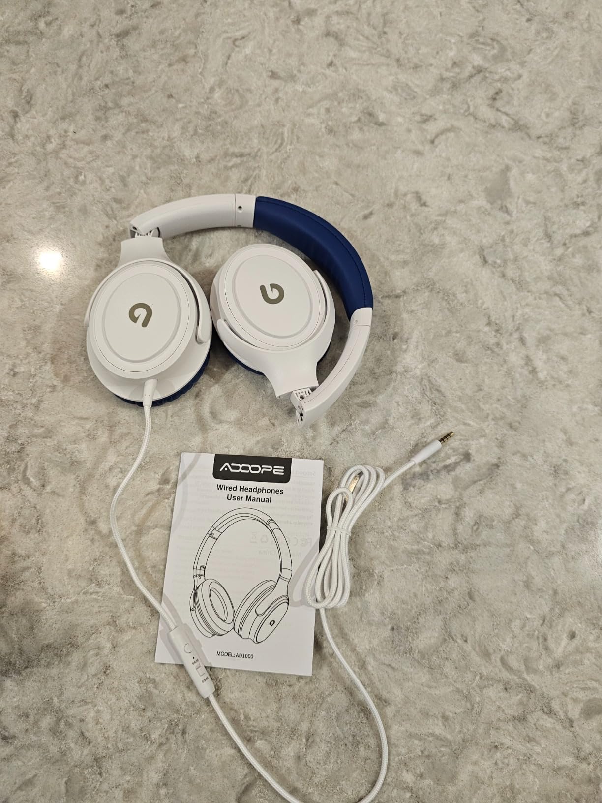 ADOOPE Kids Headphones with Safe 85dB/94dB Volume Limiter for Child/Teens, Foldable HD Stereo Sound Headset for Kindle Kids/fire Tablet/iPad/Laptop, Headphones with Microphone customer photo 2