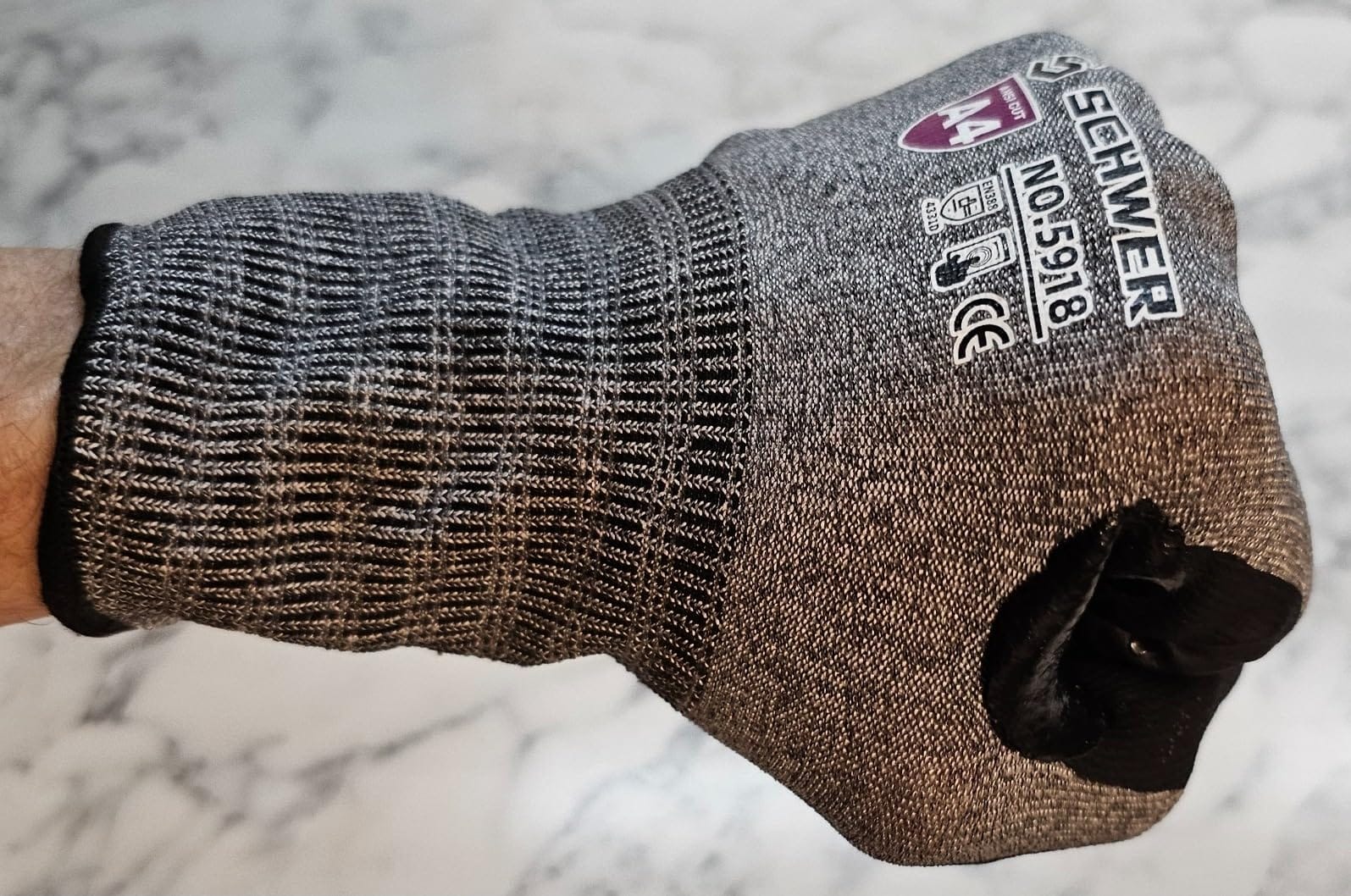 Schwer A4 AIR-SKIN Cut Resistant Work Gloves, Ultra Lightweight, AR3900, L customer photo 2