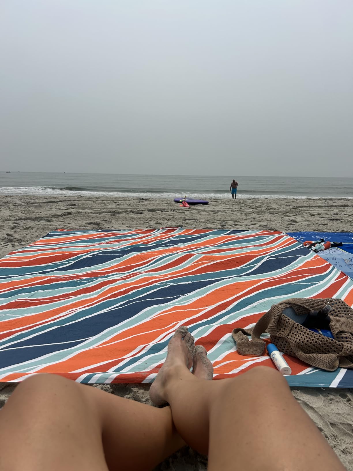 Everlasting Comfort Large Beach Blanket Waterproof & Sandproof - 80