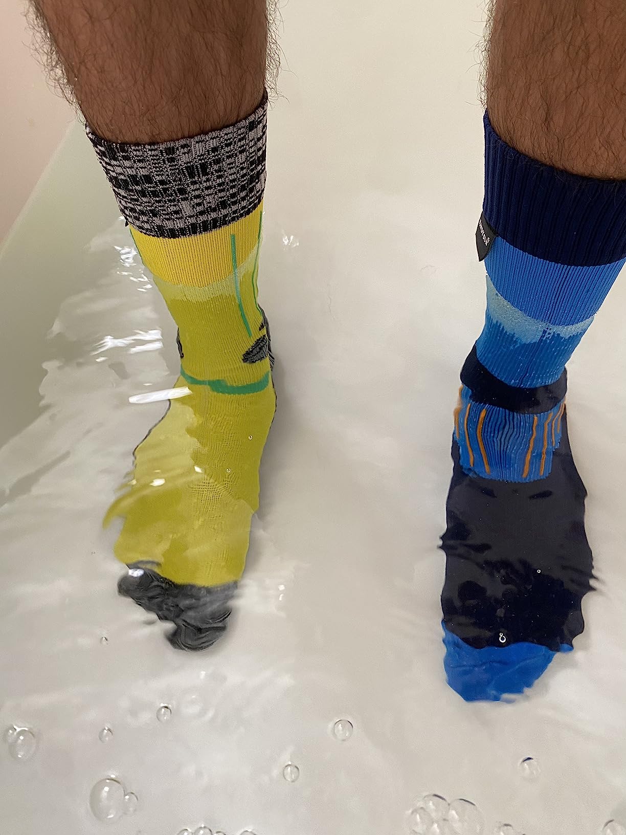 RANDY SUN Waterproof Socks, Unisex Hiking Wading Trail Running Kayaking Crew Socks customer photo 2