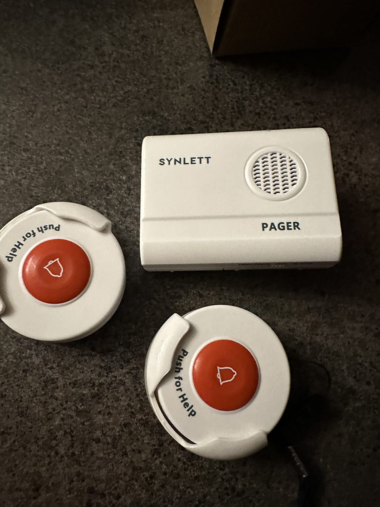 Caregiver Pager with 2 Wireless Call Buttons for Home Care customer photo 1