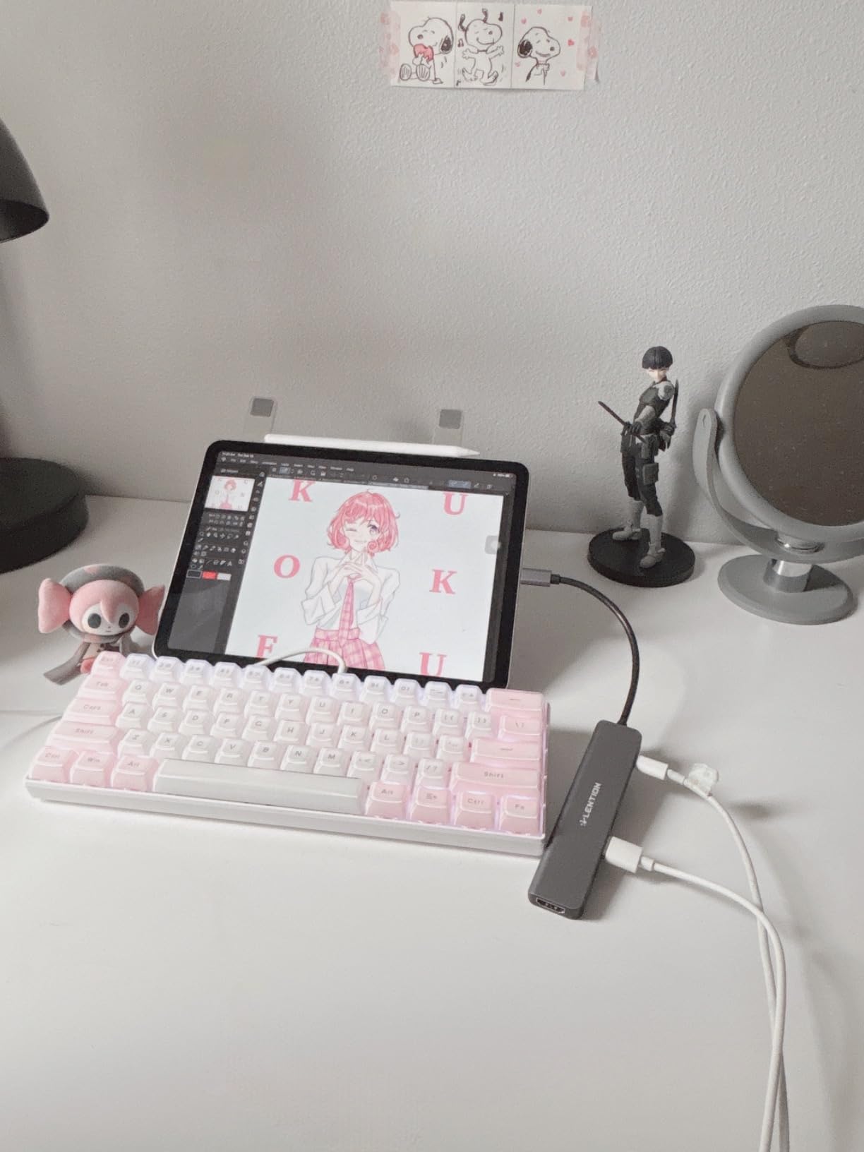 LENTION 7-in-1 USB C Hub, 4K@60Hz HDMI, 100W PD, Card Reader, USB 3.0 & 2.0 customer photo 1