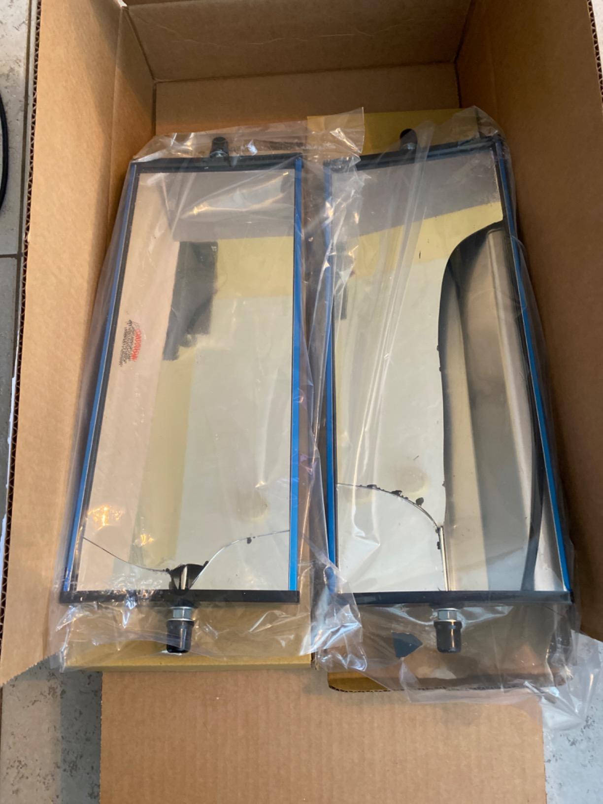 Brock Universal West Coast Style Truck Mirror Replacement Head 6.5 Inch by 16 Inch Stainless Aluminum For Driver Side Left Or Passenger Side Right U335-0005 customer photo 2