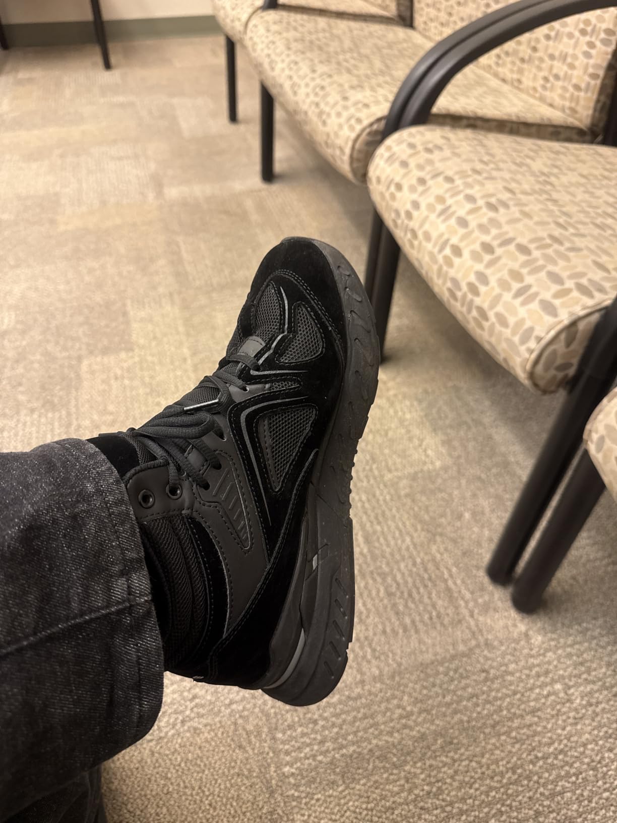 FitVille Wide Basketball Shoes for Men with Flat Feet Extra Wide High-top Sneakers with Ankle Support customer photo 2