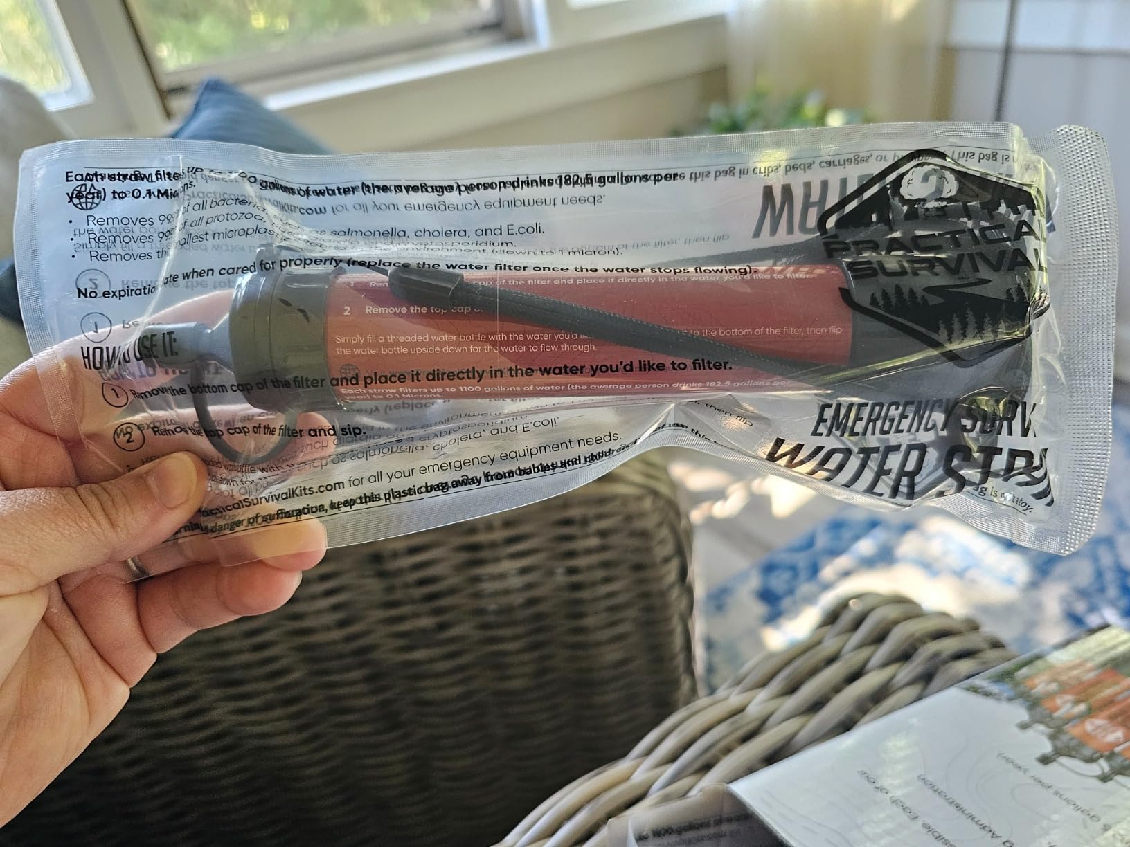 Practical Survival Reusable Emergency Water Filter Straws, 2-Pack customer photo 1