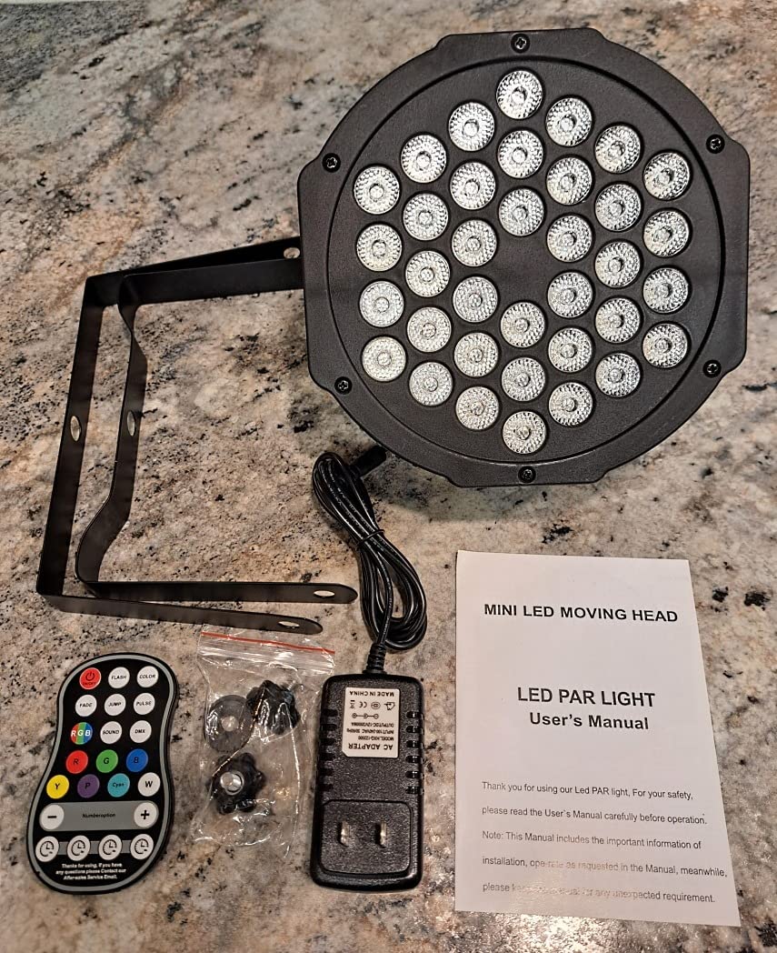 Rechargeable Stage Par Lights U'King RGB 36 LED Uplights Battery Powered with RGB 36W DJ Uplights Sound Activated Remote Control for Wedding DJ Disco Events Halloween Church Live Party- 8 Pack customer photo 2