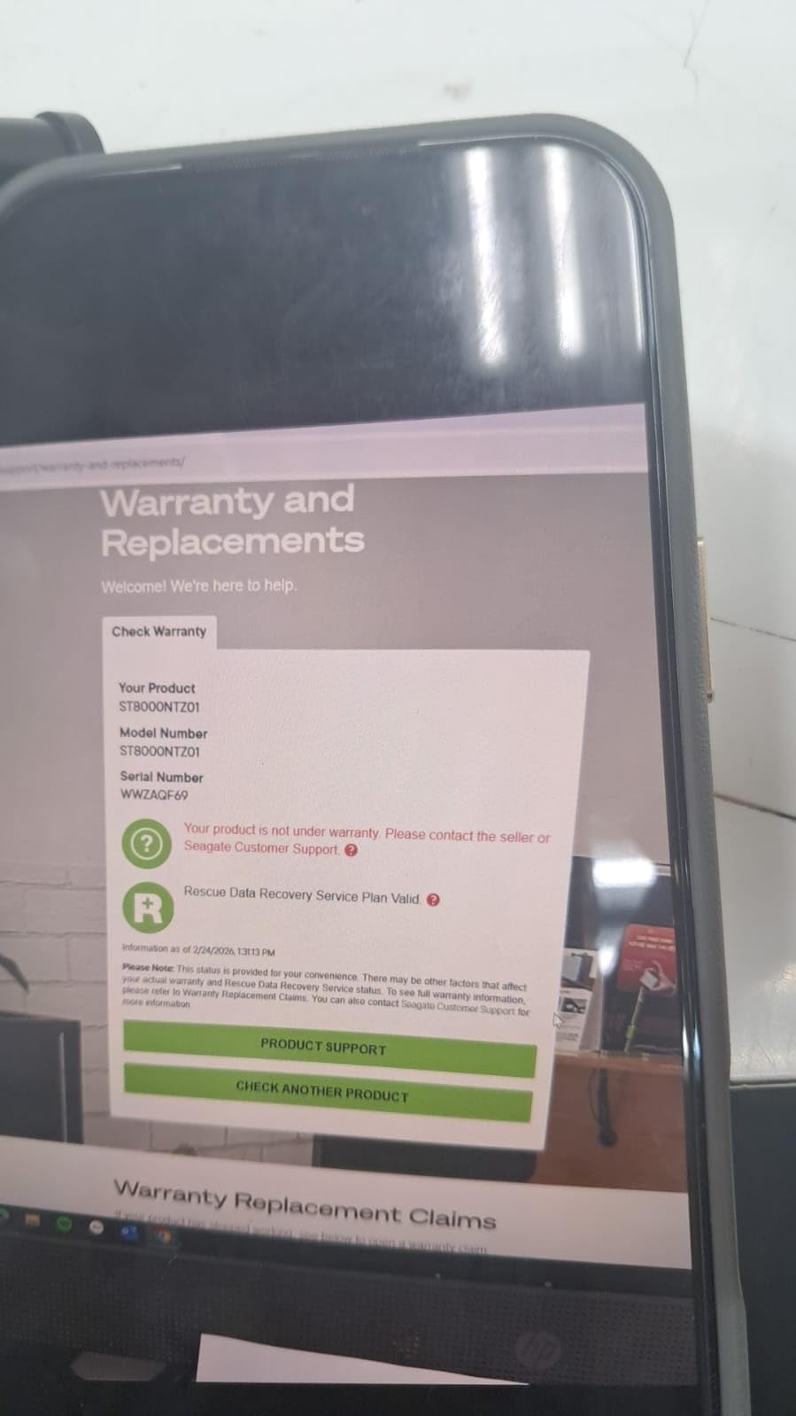 Seagate IronWolf Pro, 8 TB, Enterprise NAS Internal HDD –CMR 3.5 Inch, SATA 6 Gb/s, 7,200 RPM, 256 MB Cache for RAID Network Attached Storage (ST8000NT001) customer photo 1