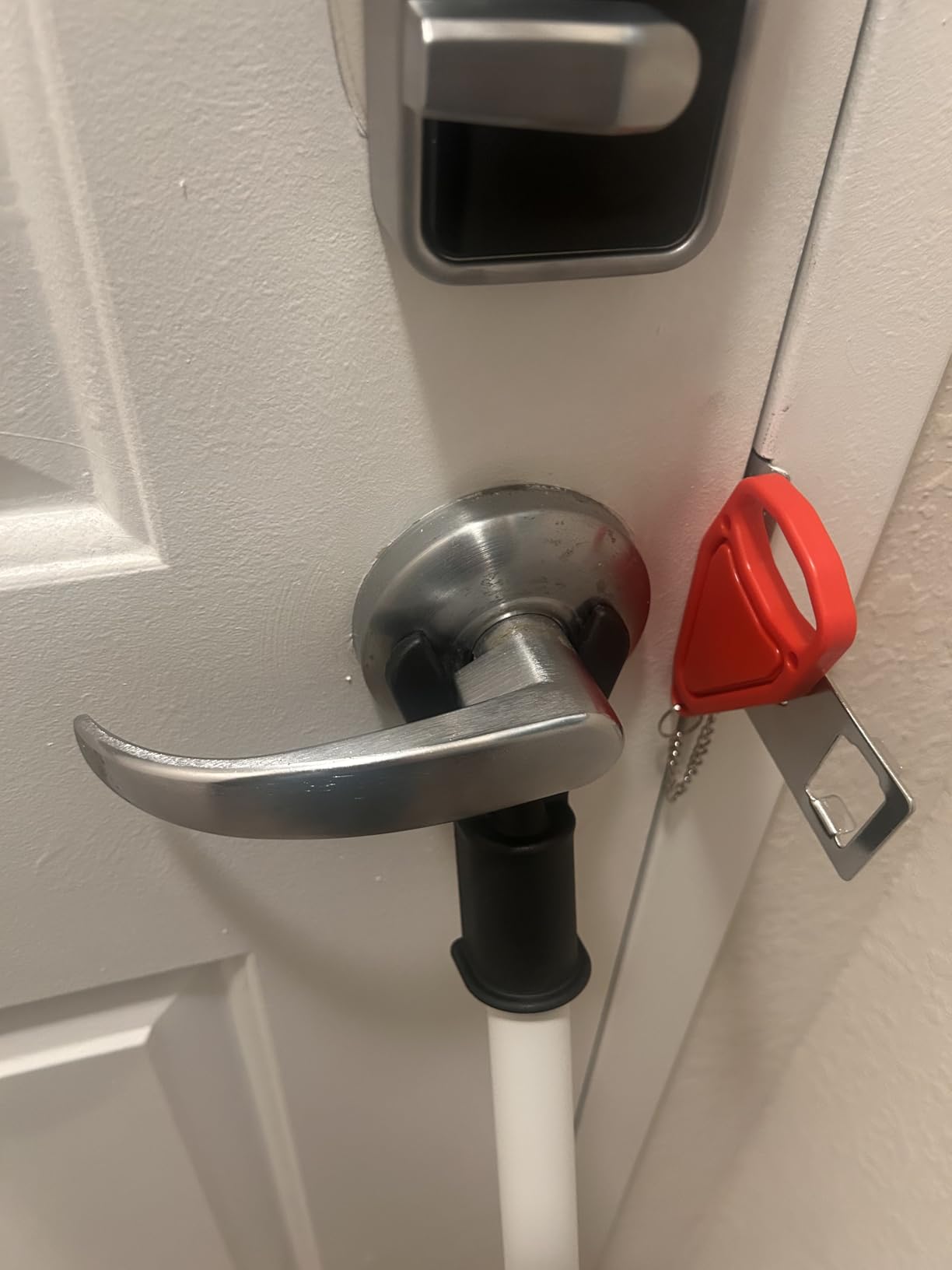 Door Stoppers Security Bar 2 Pack, Patio Sliding Door Lock Bar, 20-51 inch customer photo 2