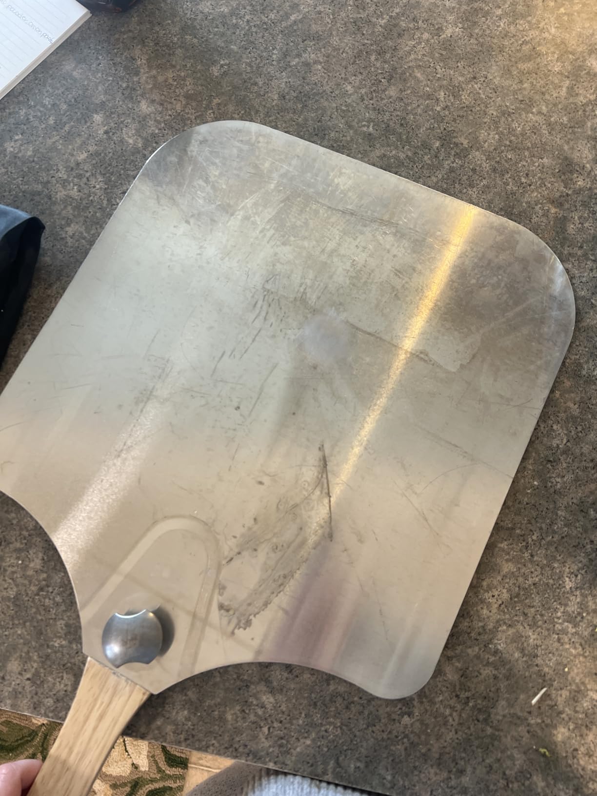 Mooues Pizza Peel Aluminum 12 inch Pizza Spatula with Rocker Cutter customer photo 2