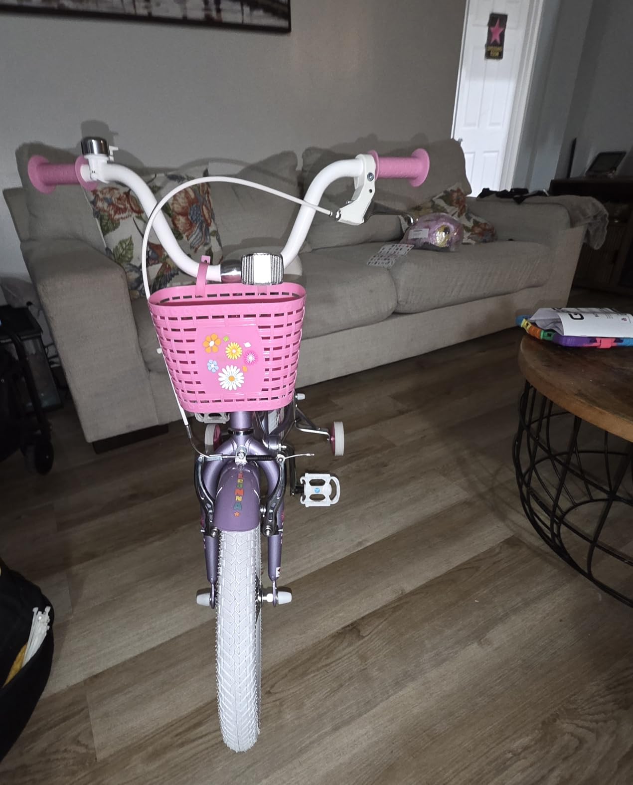 Glerc Maggie Girls Bike, 12-20 Inch Kids Bike for 2-13 Years Old Children, Princess Style Kids Bicycle with Doll-Seat & Basket & Training Wheels, Multiple Colors customer photo 2