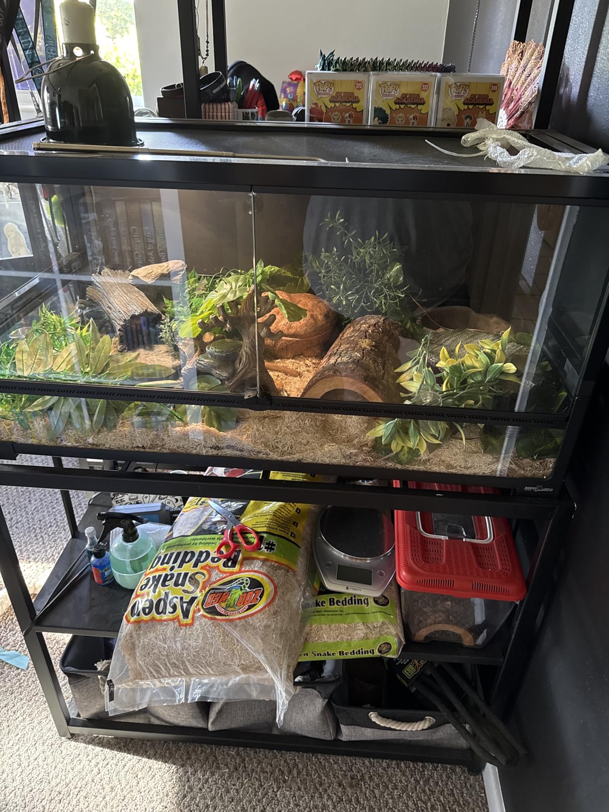 Likeem Fish Tank Stand Metal Aquarium Stand 40 Gallon Aquarium Turtle Tank 36.5