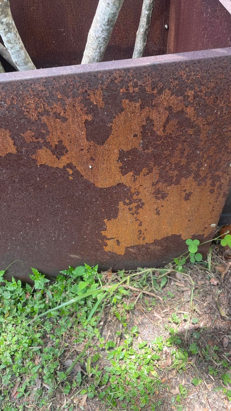 Corten Steel Rectangular Outdoor Planter Box, Rustic & Modern Farmhouse Design, Large Raised Metal Garden Bed for Commercial & Residential Use (48in x 10in x 16in) customer photo 1