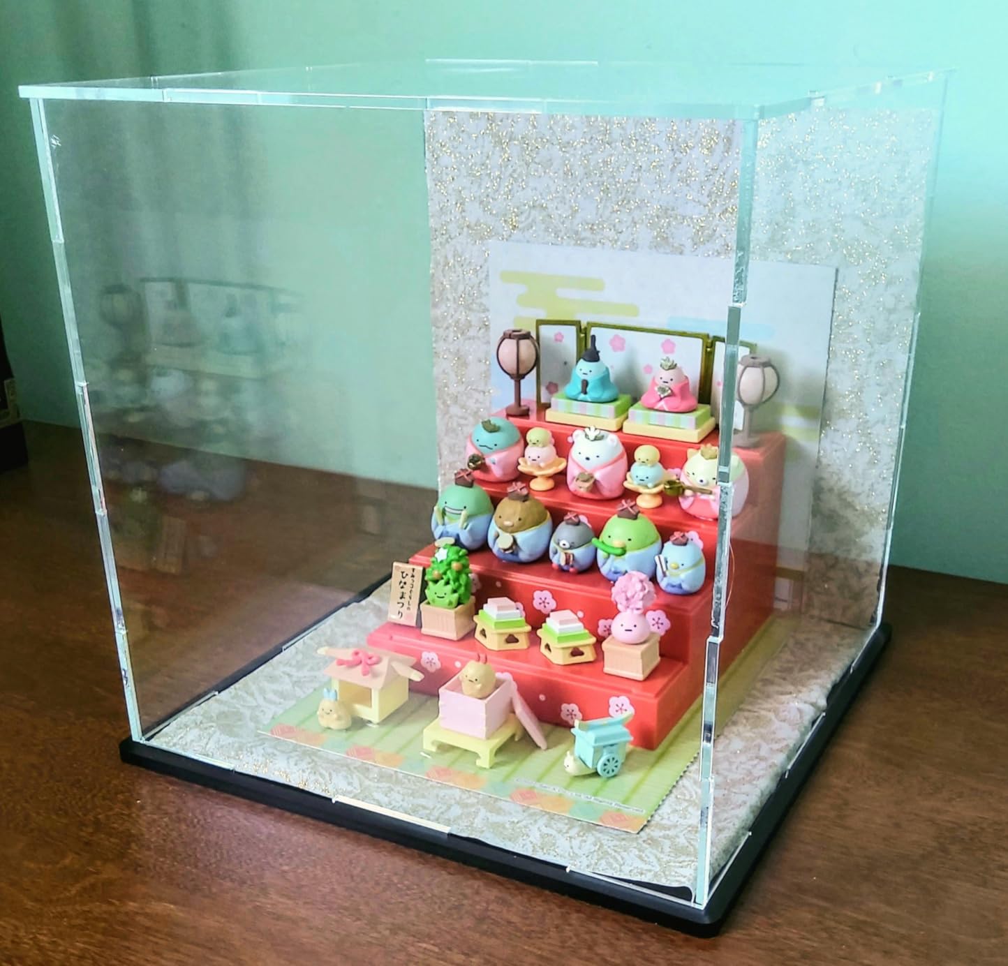 Display Case, Acrylic Box with Matt Base and Lid for Display, Super Clear Preassemly Display Case for Figures (4x4x4 inch) customer photo 2