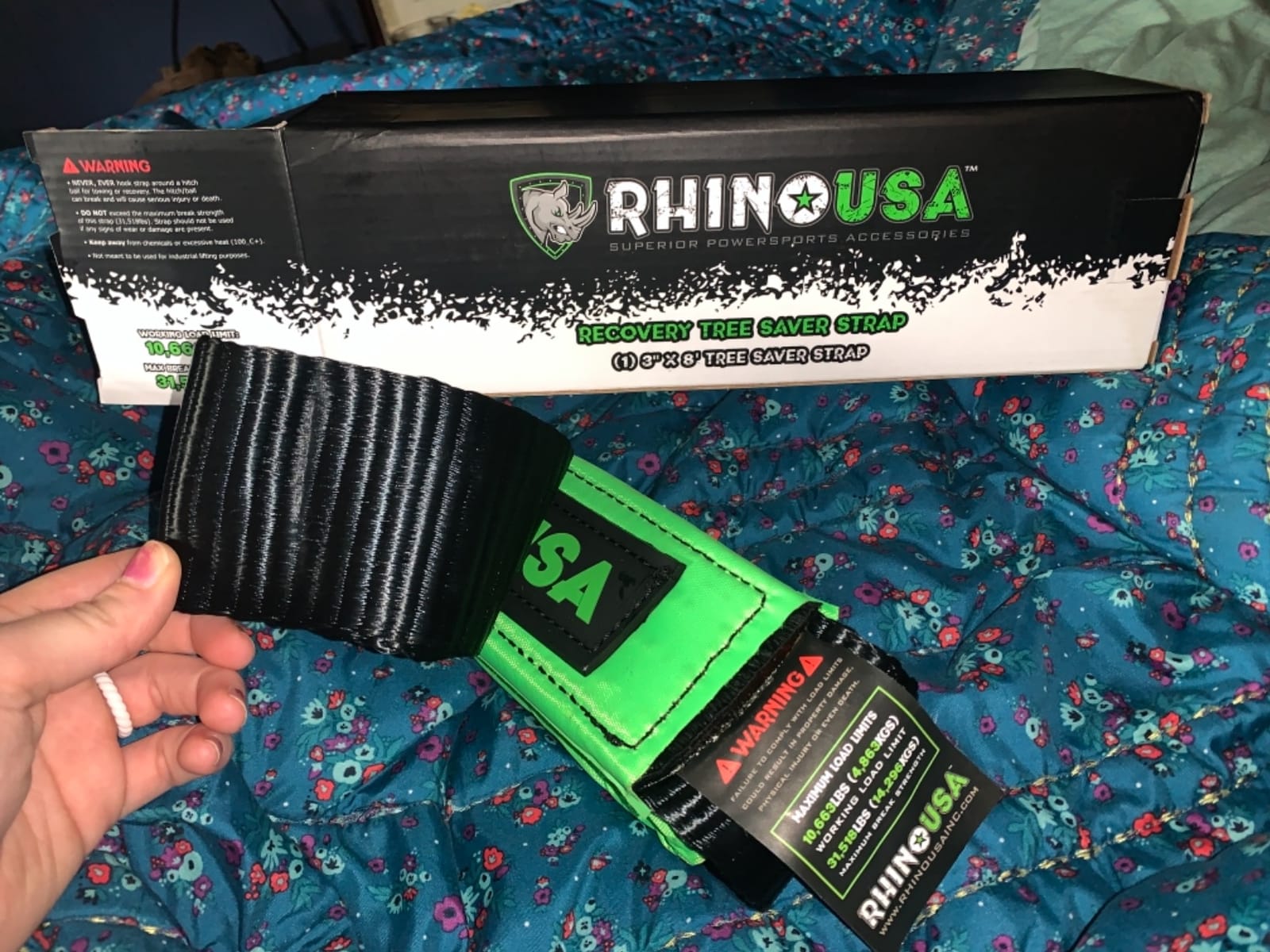 Rhino USA Tree Saver Tow Strap (4in x 10ft) - 40,320lb Winch Extension customer photo 2