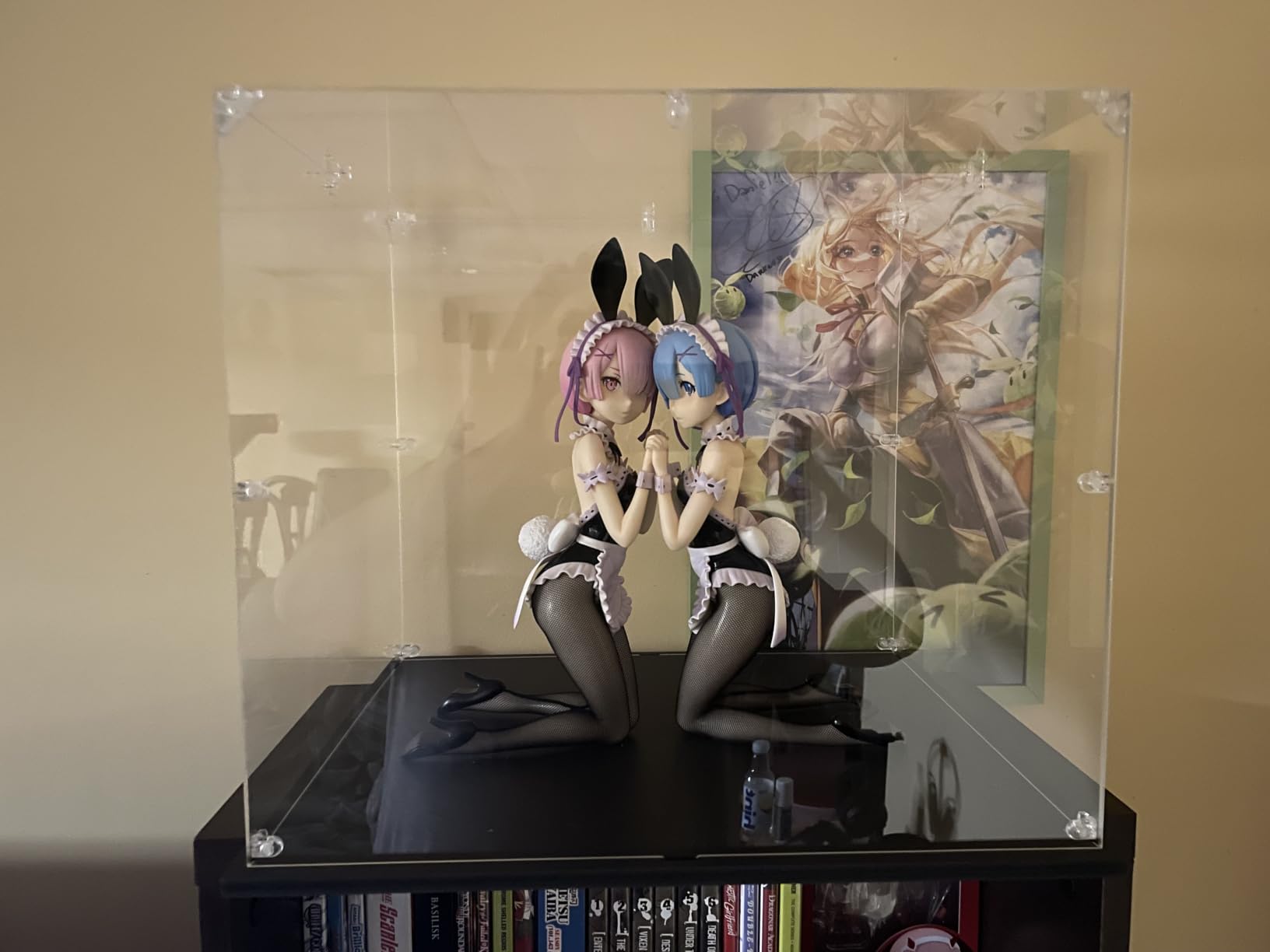 Clear Acrylic Display Case, Easy Assembly Large Showcase(17.7x8x8 inch) customer photo 1