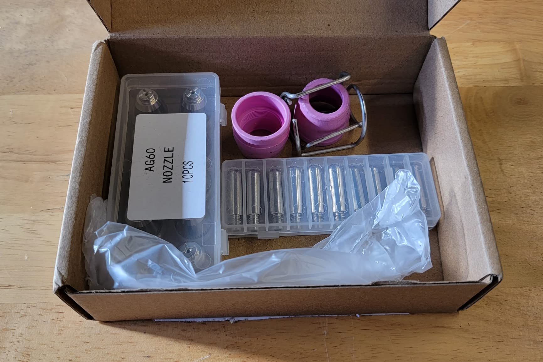 SG-55 AG-60 WSD-60 Plasma Cutter Cutting Torch Tip Nozzles Consumables Kit, .045'' 50PCS (AG60) customer photo 2