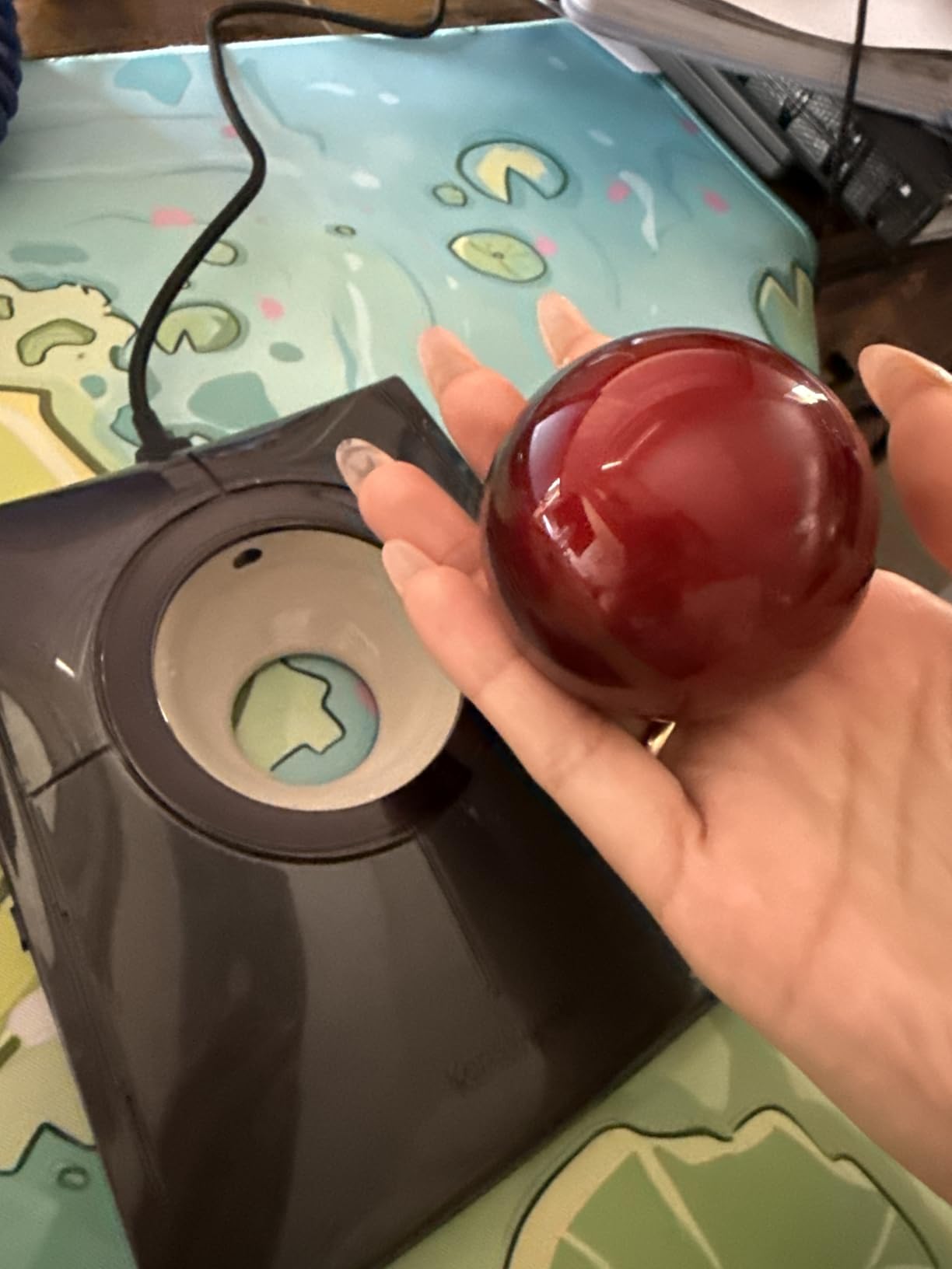 Kensington SlimBlade Pro Wireless Trackball, Rechargeable, Bluetooth 2.4GHz (K72080WW) customer photo 1