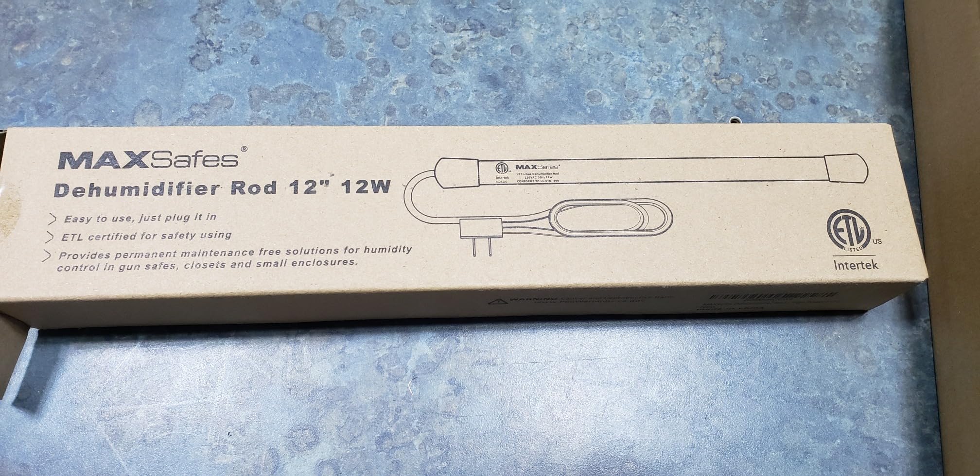 MAXSafes Gun Safe Dehumidifier Rod High Power - Much warmer (up to 150°F) to better Protect Your Valuables from Moisture and Corrosion, ETL Approved, 12in customer photo 1