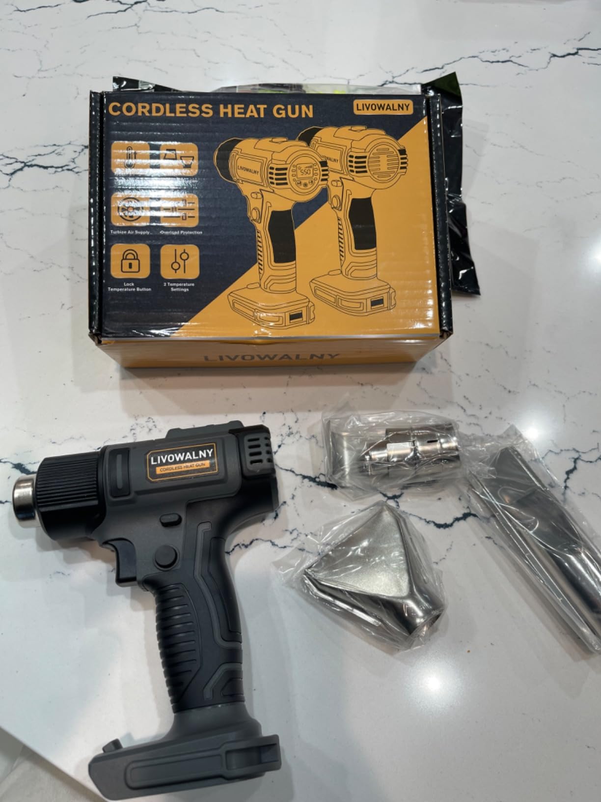 Cordless Heat Gun Compatible with Dewalt 20v Battery (Tool Only) customer photo 1