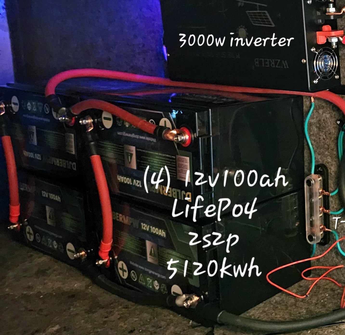 12V 100Ah LiFePO4 Battery,100A BMS,15000 Deep Cycles Marine Lithium Battery customer photo 1