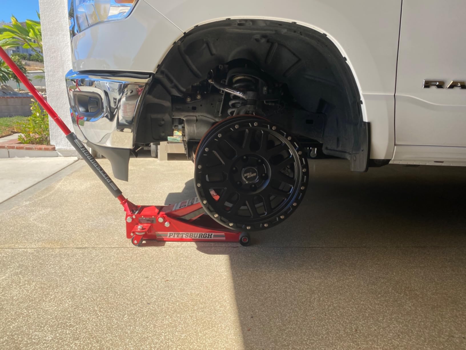 RockTrix RT110 20x9 Matte Black Off Road Wheels 6x139.7 Bolt Pattern (6x5.5) -12mm Offset, 20 Inch Rims Compatible with Chevy Silverado 1500, GMC Sierra 1500, and 2019-2026 Ram 1500 customer photo 2