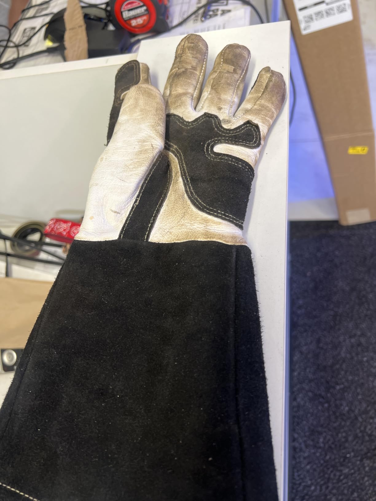ARCCAPTAIN Tig Welding Gloves: Premium Goatskin Grain Leather, Dexterity, Comfort, Duralble Tig Gloves for Work Protection customer photo 1