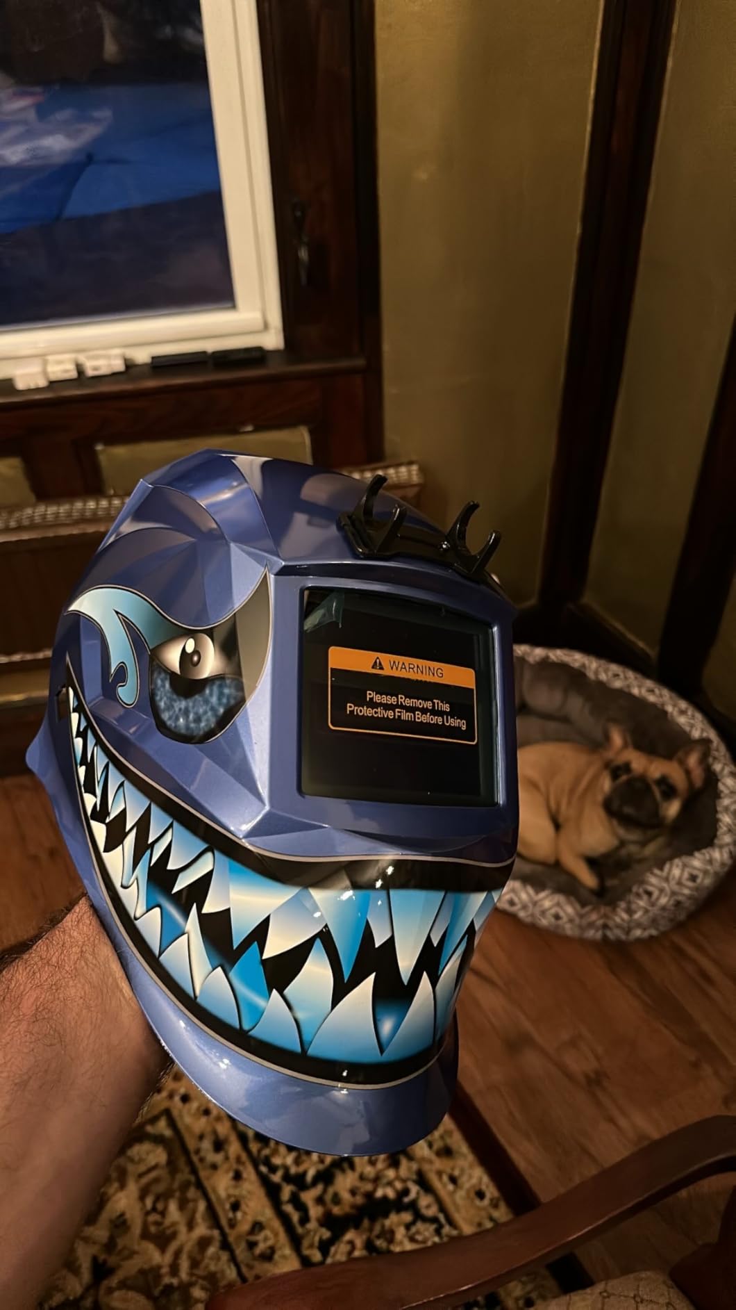 TRQWH Welding Hood Auto Darkening Welding Helmet with Light True Color customer photo 2