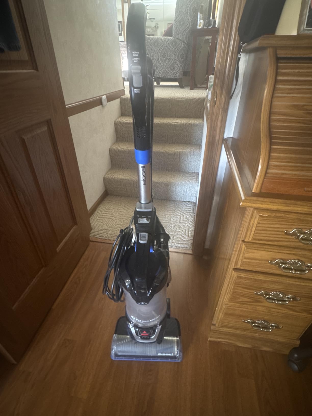 Bissell Pet Hair Eraser Turbo Lift-Off Vacuum, HEPA, 3774F | Self-cleaning brush roll; TurboBrush Pivot Tool; LED-lit dustbin; lift-off for stairs & upholstery customer photo 1