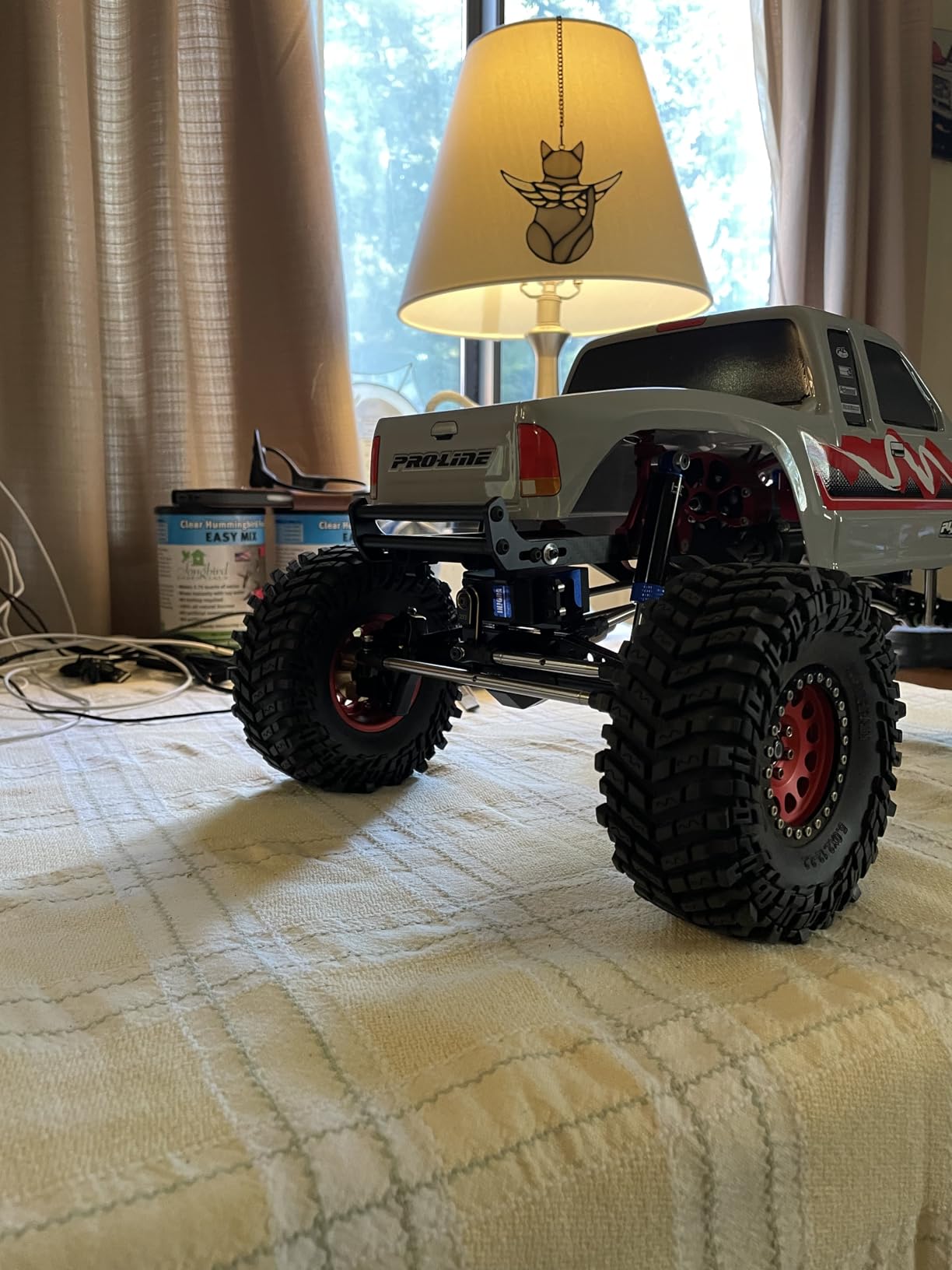1/10 RC Crawler Carbon Fiber Girder 4MM CNC Metal Car Chassis Frame Body Kit Parts for Axial SCX10 II Rock Off Road Truck (Black) customer photo 2