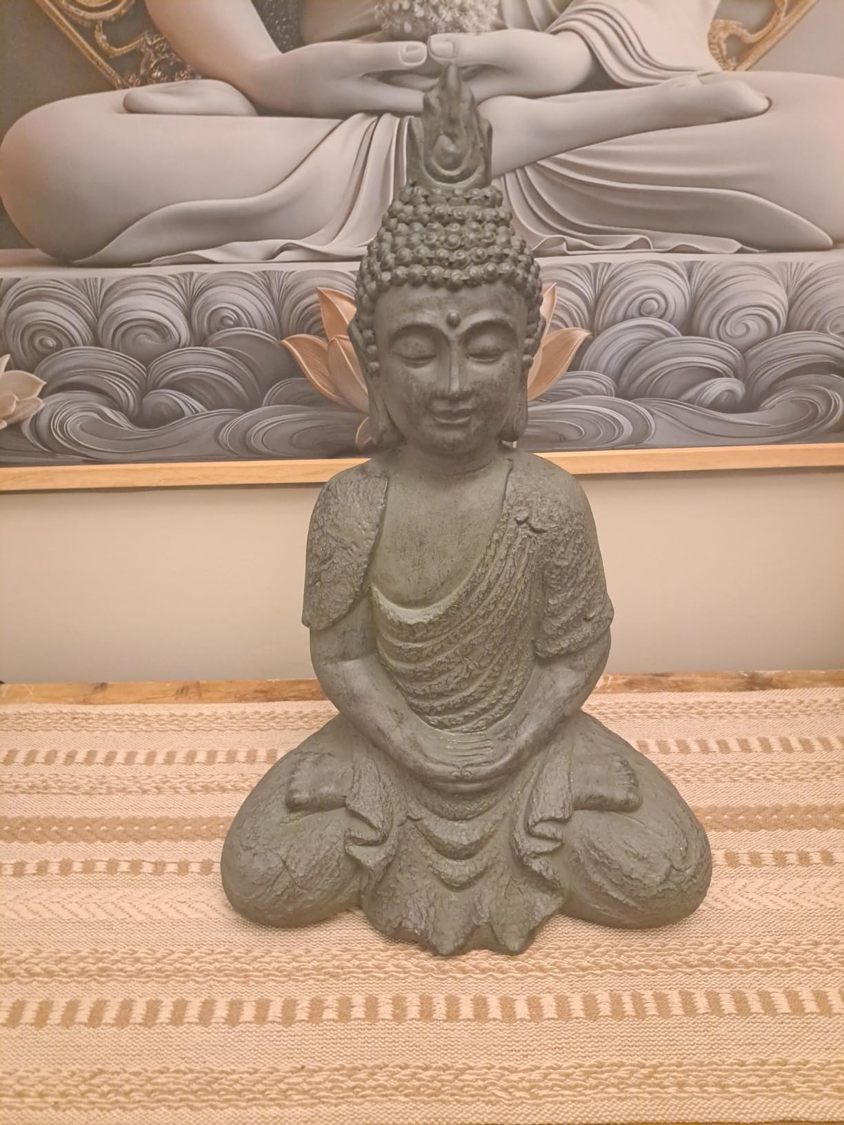 LuxenHome Large Buddha Statue, 22