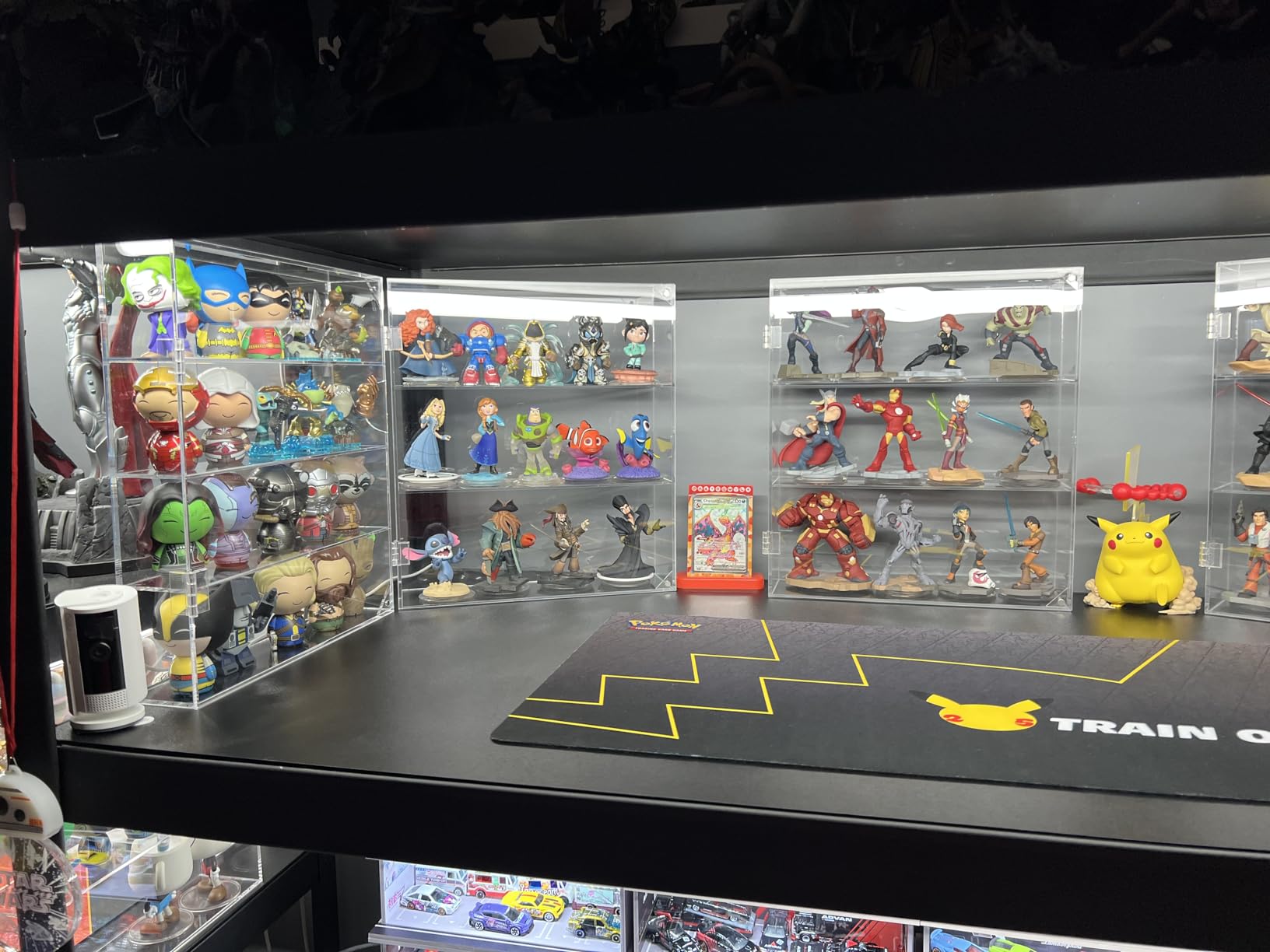 NIUBEE Acrylic Display Case for Figures, Dustproof Clear Wall Mount/Desktop | Magnetic Closure, Effortless Access, With Anti-slip Mat Ensures Stability For Popmart, Sonny Angel, Amiibo, Lego, crystals customer photo 1