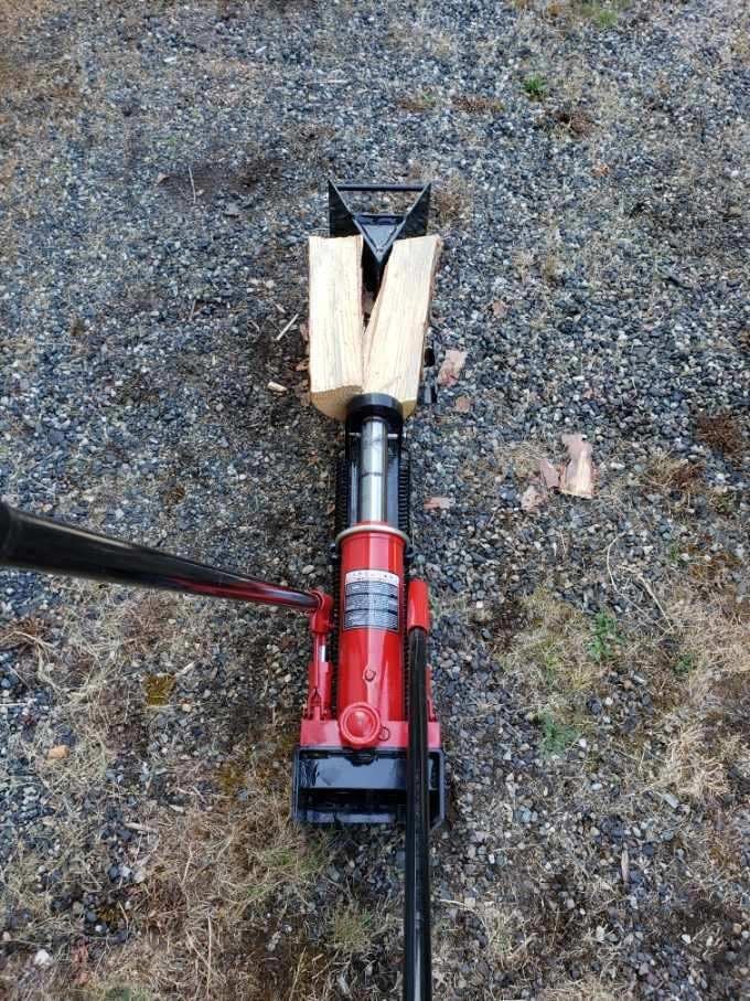 BIG RED Cordless Manual Hydraulic Beam Log Splitter: Manual Wood Splitter customer photo 1