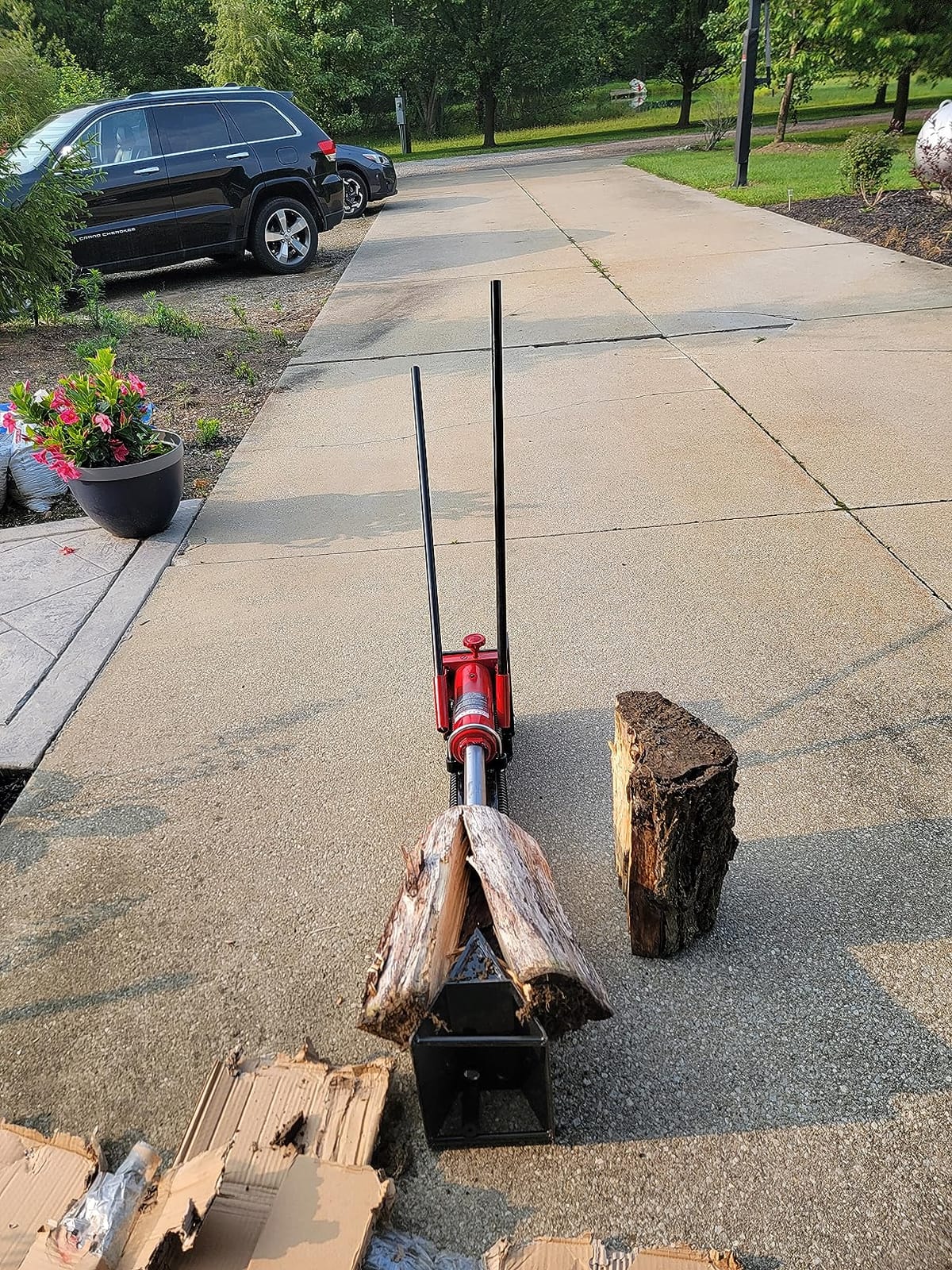 BIG RED Cordless Manual Hydraulic Beam Log Splitter: Manual Wood Splitter customer photo 2
