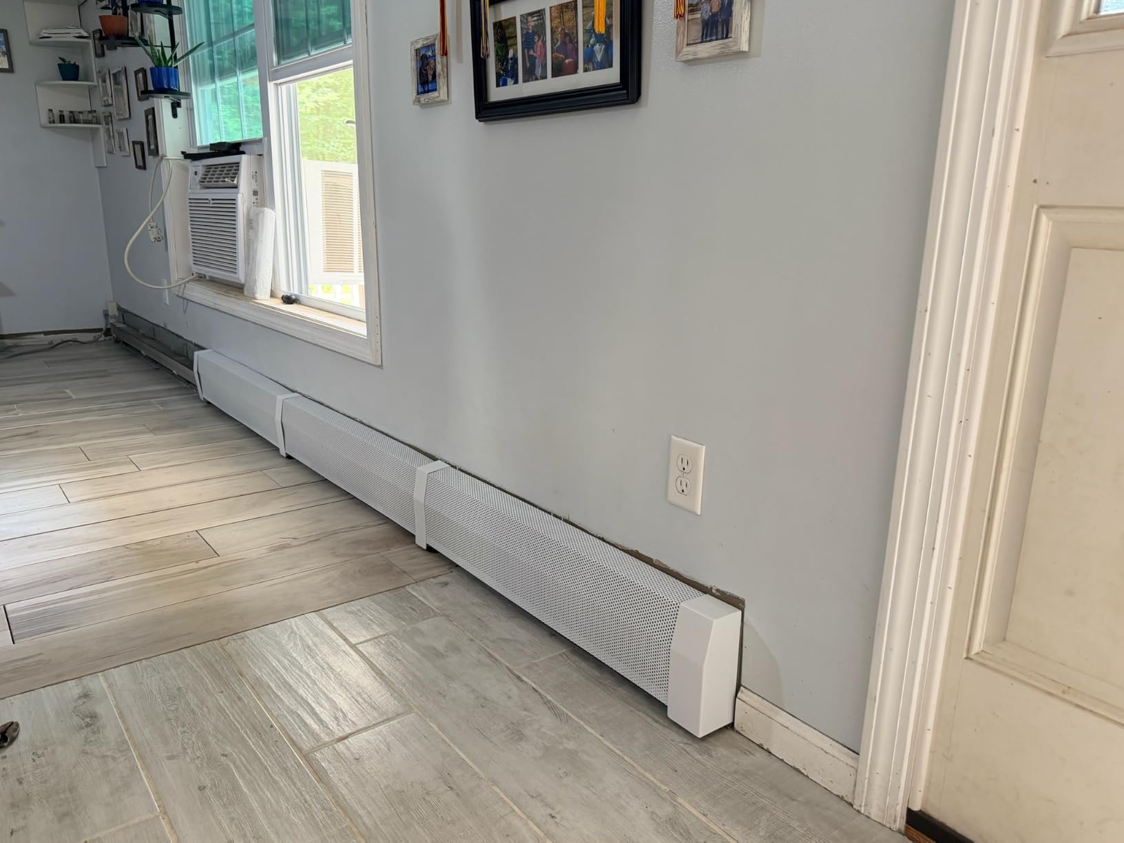 SDSNTE 3 Ft Steel Baseboard Heater Cover with End Caps, White customer photo 1