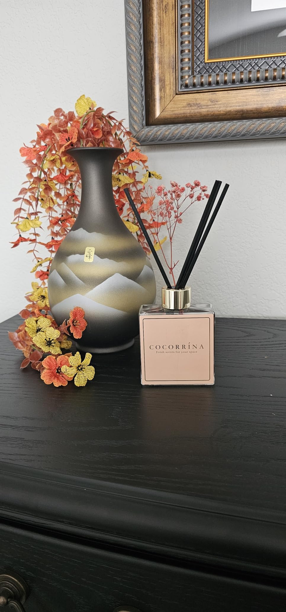 Cocorrina Reed Diffuser Set of 3-3 Pack/ 3.04 Fl.oz Diffuser with 24 Sticks Cashmere Vanilla/Sandalwood Rose/Clean Linen Reed Diffuser for Home Bathroom Office Decor customer photo 2