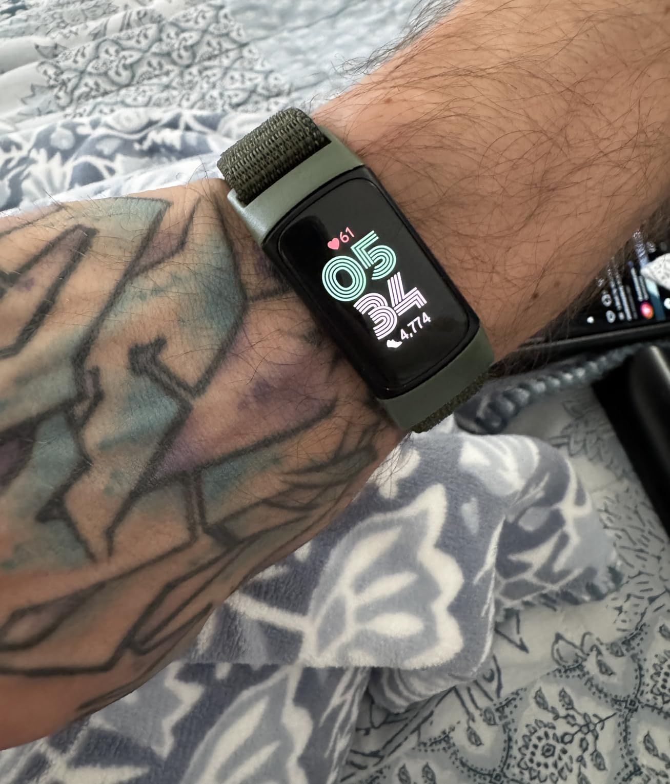 Fitbit Charge 6 Activity Tracker Heart Rate Monitoring, 7-Day Battery, Integrated Google Apps, Maps & Wallet, in-Depth Health Insights, Activity & Sleep Analysis, (Obsidian/Black) customer photo 1