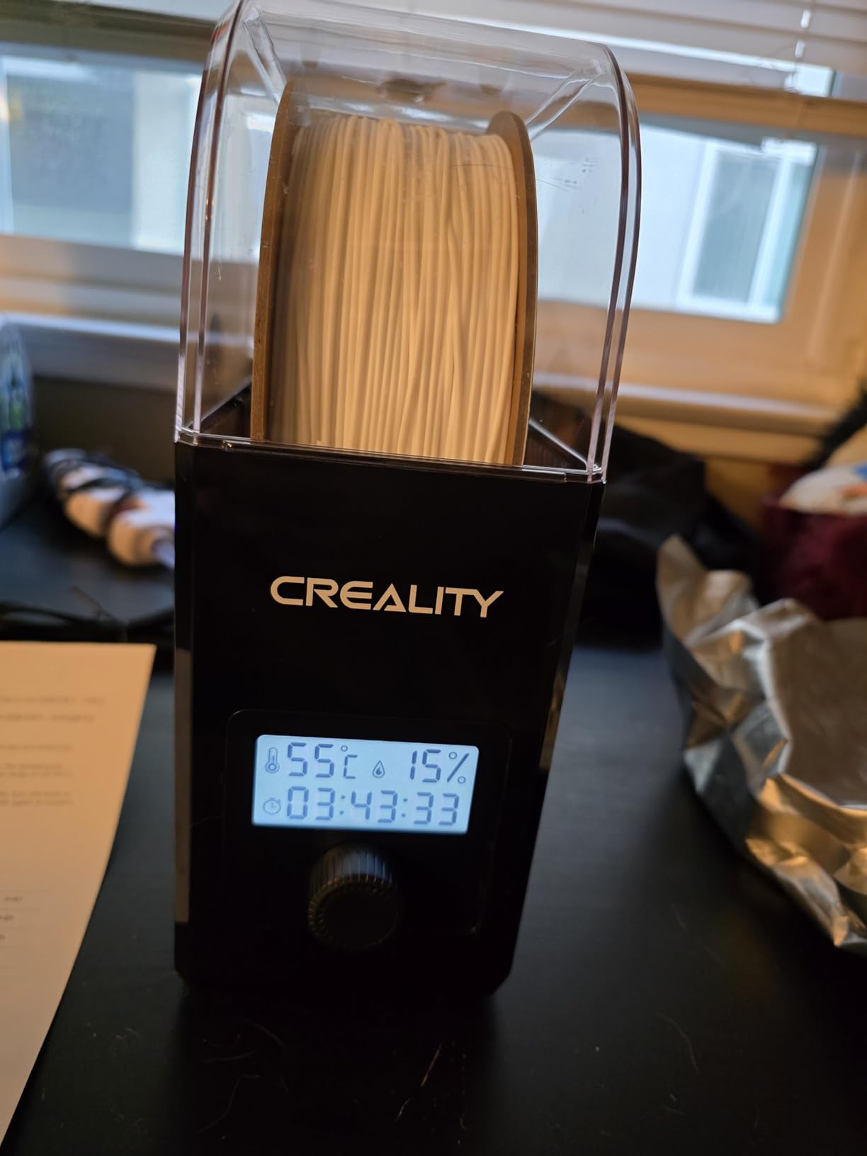Creality 2026 New Upgrade Filament Dryer Box Pro, Space Pi SE with High PTC Efficiency & Precision Sensor for 1KG Spools 45~65°C, 3D Printer Filament Dehydrator for PLA PETG ABS ASA TPU customer photo 1