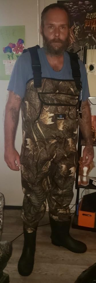 Trudave Chest Waders for Men & Women Waterproof, Fishing Neoprene Waders, Hunting Waders with Boots customer photo 2
