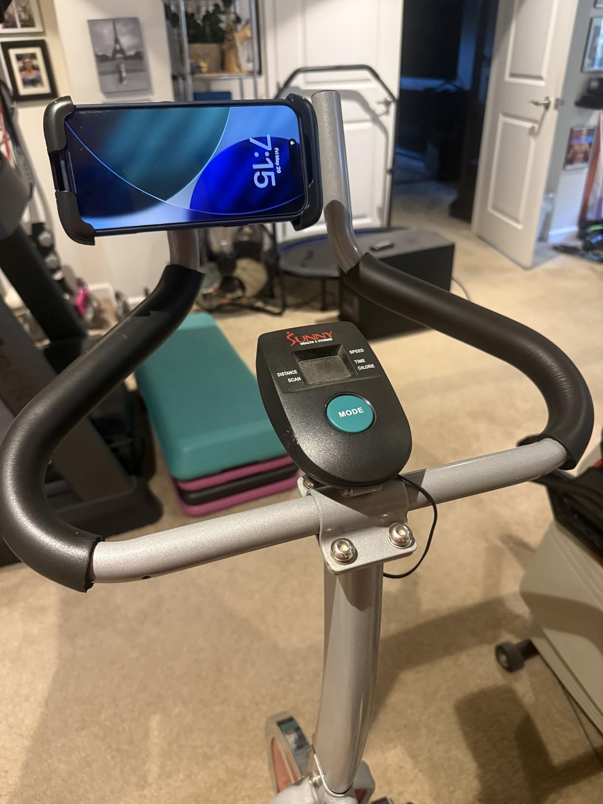 LISEN Bike Phone Holder, [Super Easy Install] Motorcycle Phone Mount Ebike Accessories Bicycle Handlebar Holder Mount Gifts for Adults Kids Men Mountain Mini Bike Scooter Gear Accessories, Black customer photo 2
