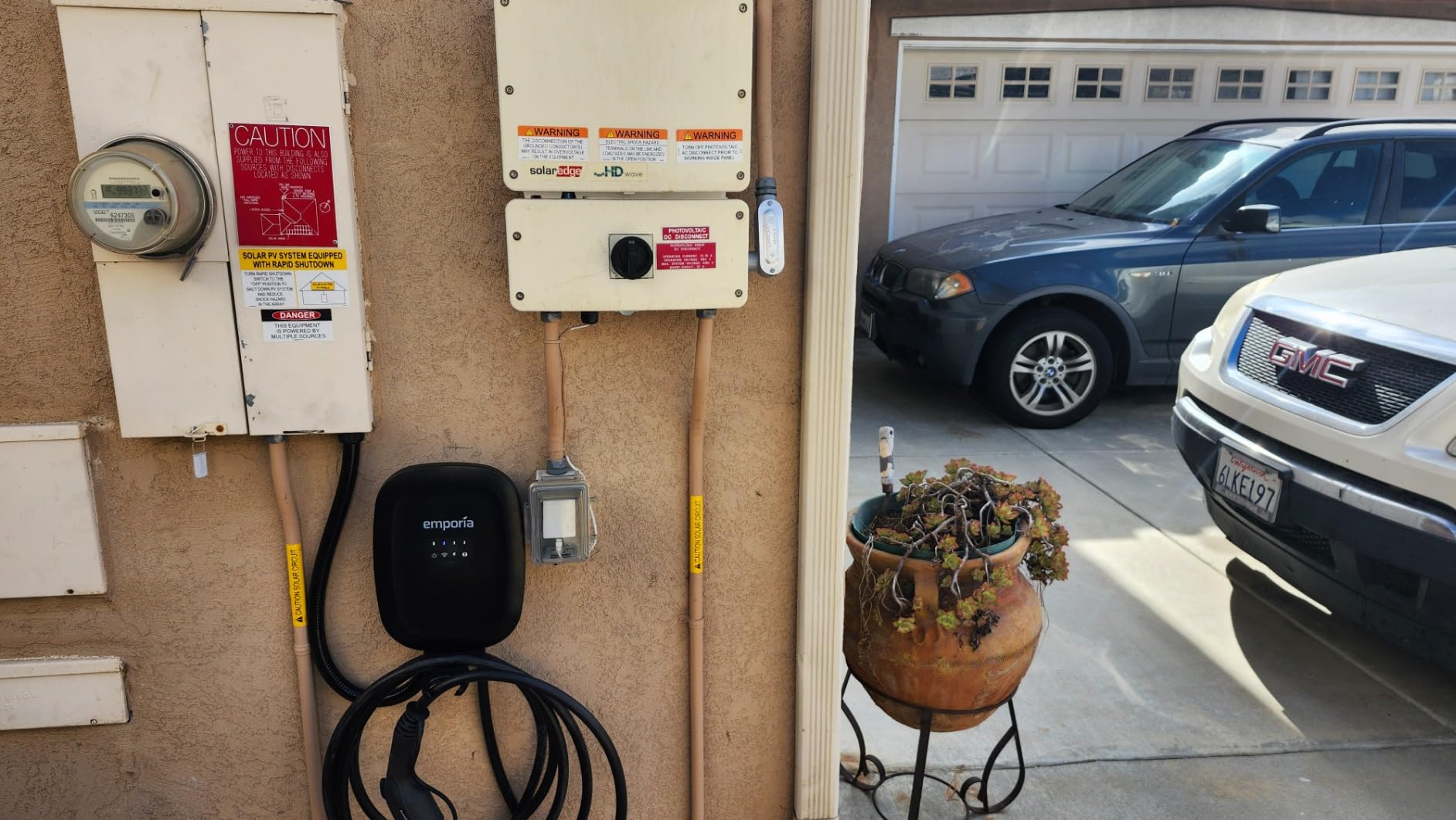 EMPORIA Level 2 EV Charger w/ J1772 Connector - 48 Amp, 240V WiFi Enabled Electric Vehicle Charging Station, 25ft Cable, Hardwired with Whip, White customer photo 1