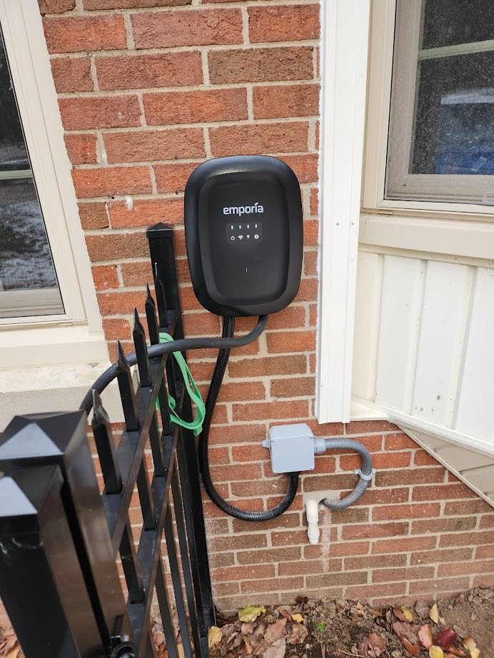 EMPORIA Level 2 EV Charger w/ J1772 Connector - 48 Amp, 240V WiFi Enabled Electric Vehicle Charging Station, 25ft Cable, Hardwired with Whip, White customer photo 2