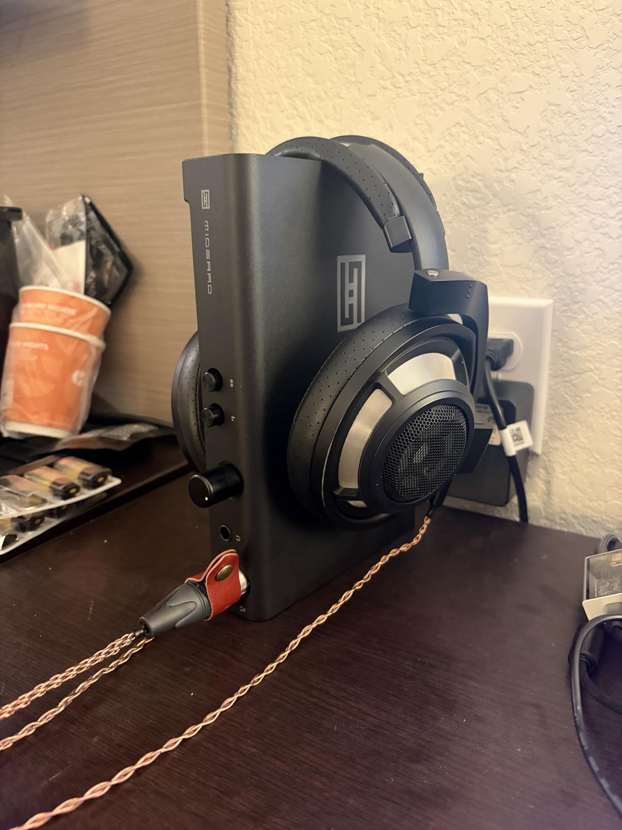 Schiit Midgard Headphone Amp and Preamp with Balanced Inputs and Outputs | Fully discrete amp with exclusive Halo mixed-mode feedback, ~5W/32 ohms, balanced & SE in/out, Alps RK27 pot. Made in USA. customer photo 2