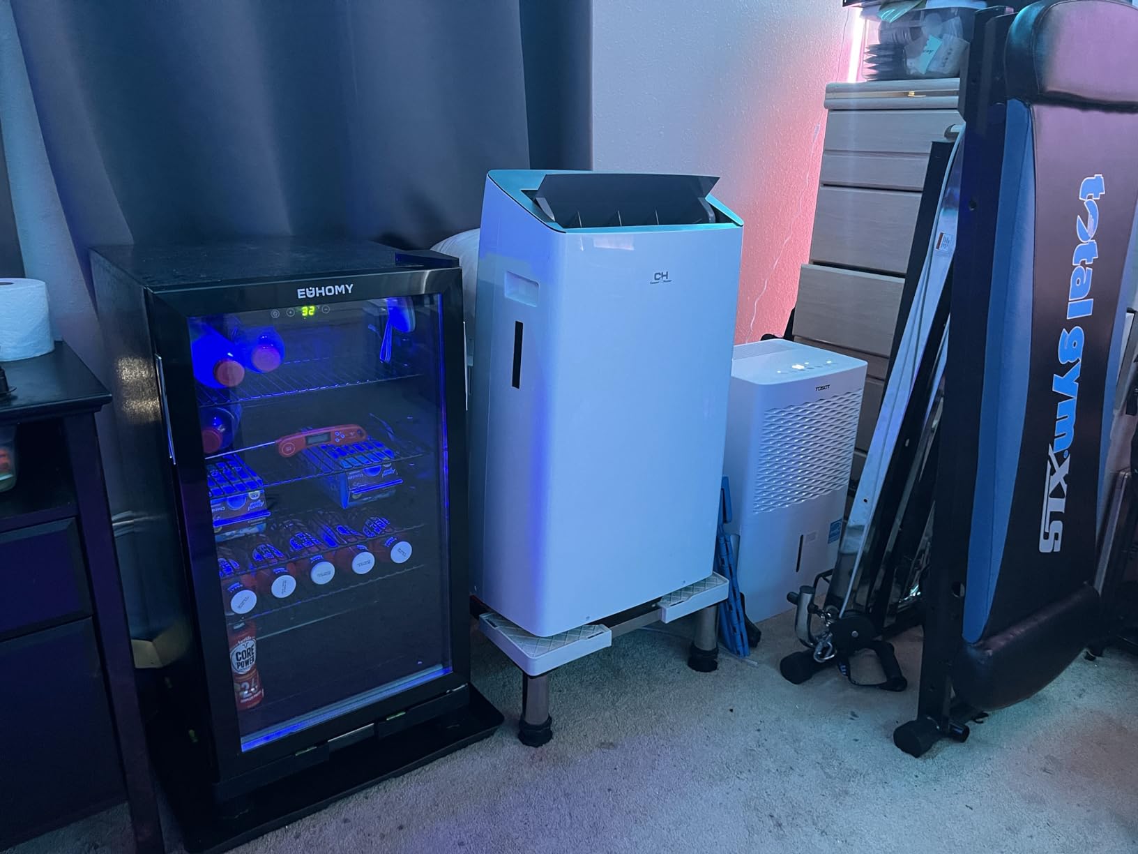 EUHOMY Double Door Mini Fridge With Freezer, Freestanding Mini Freezer customer photo 2